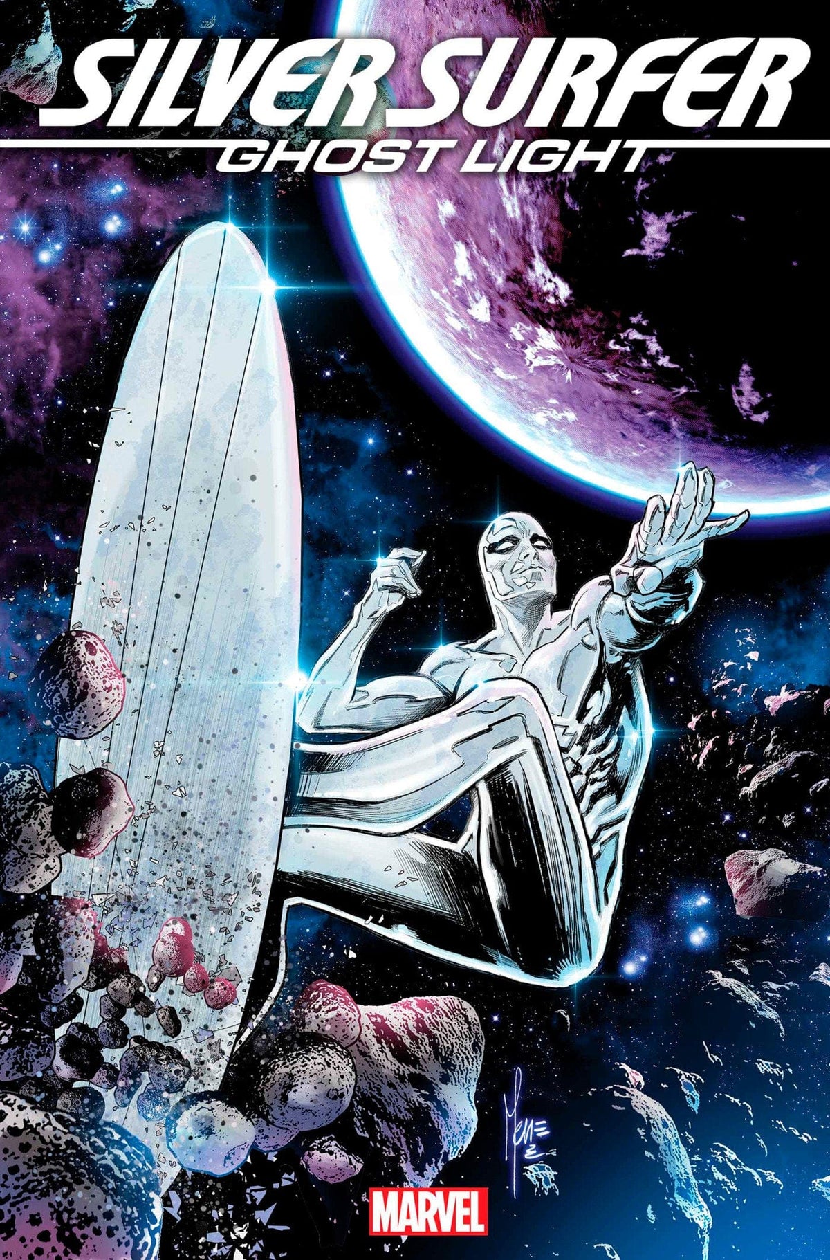 SILVER SURFER GHOST LIGHT #1 CHECCHETTO VAR - Third Eye