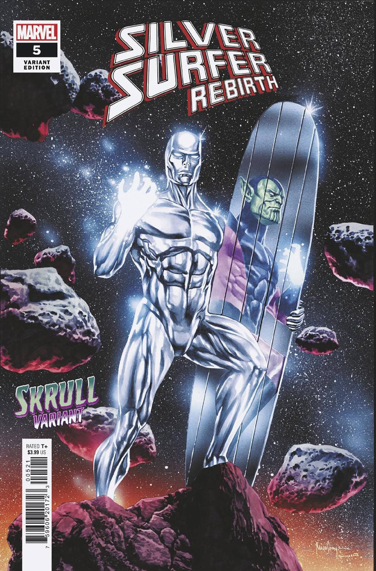 Marvel Comic Books SILVER SURFER REBIRTH #5 (OF 5) SUAYAN SKRULL VAR 75960620172300521 MAR221065