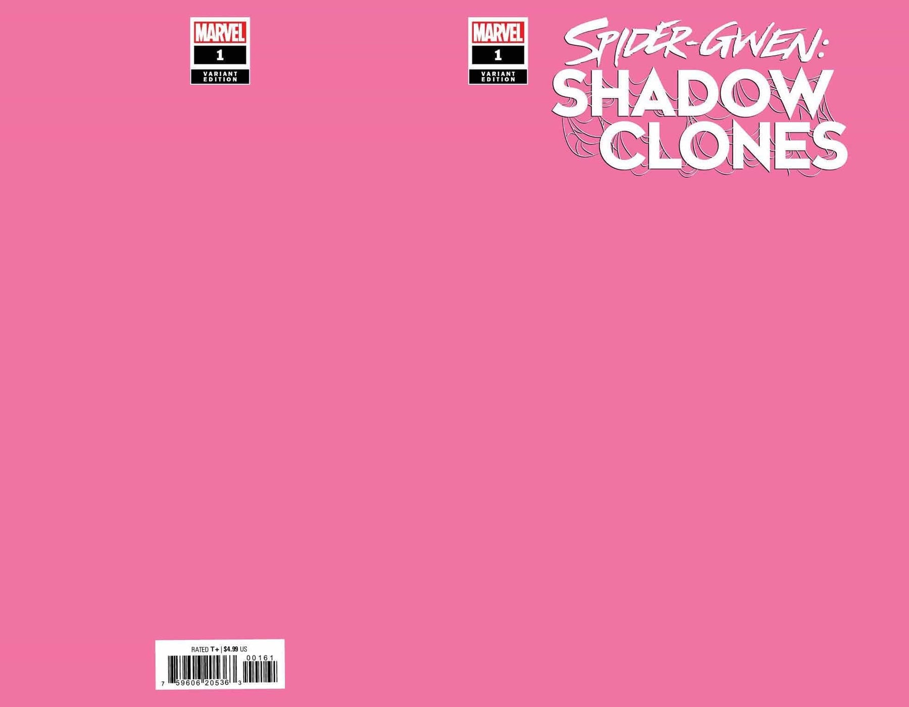 SPIDER-GWEN SHADOW CLONES #1 PINK BLANK VAR