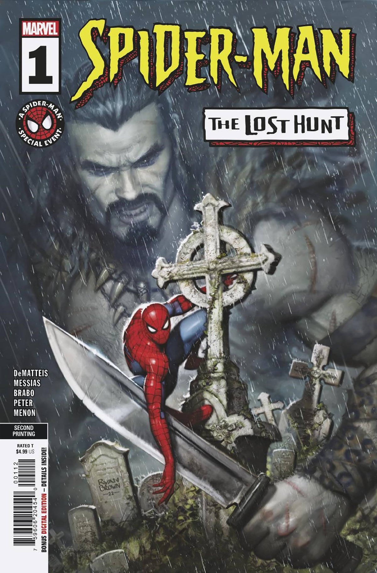 SPIDER-MAN LOST HUNT #1 (OF 5) 2ND PTG RYAN BROWN VAR - Third Eye