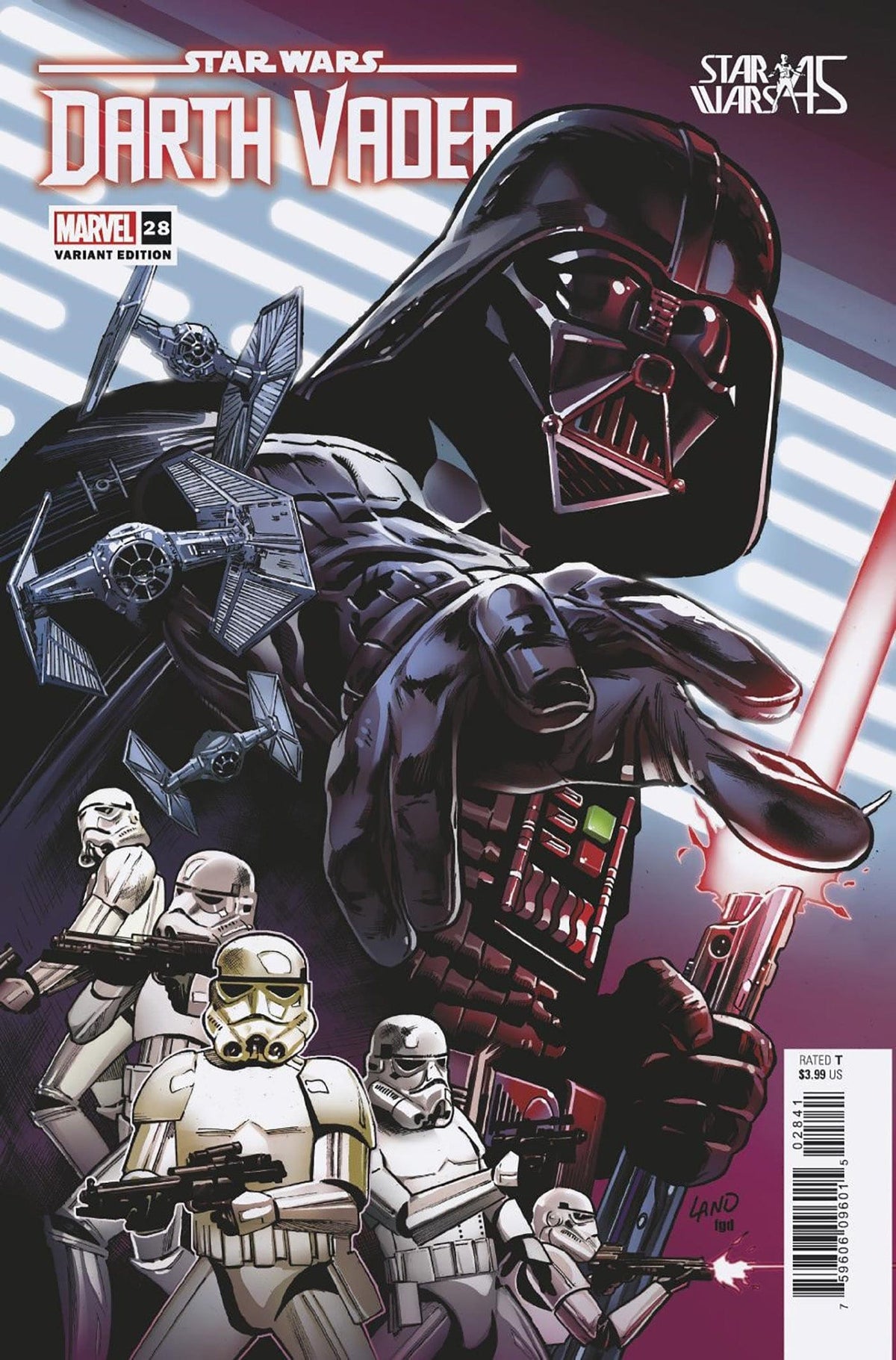 STAR WARS DARTH VADER #28 LAND NEW HOPE 45TH ANNIVERSARY VAR - Third Eye