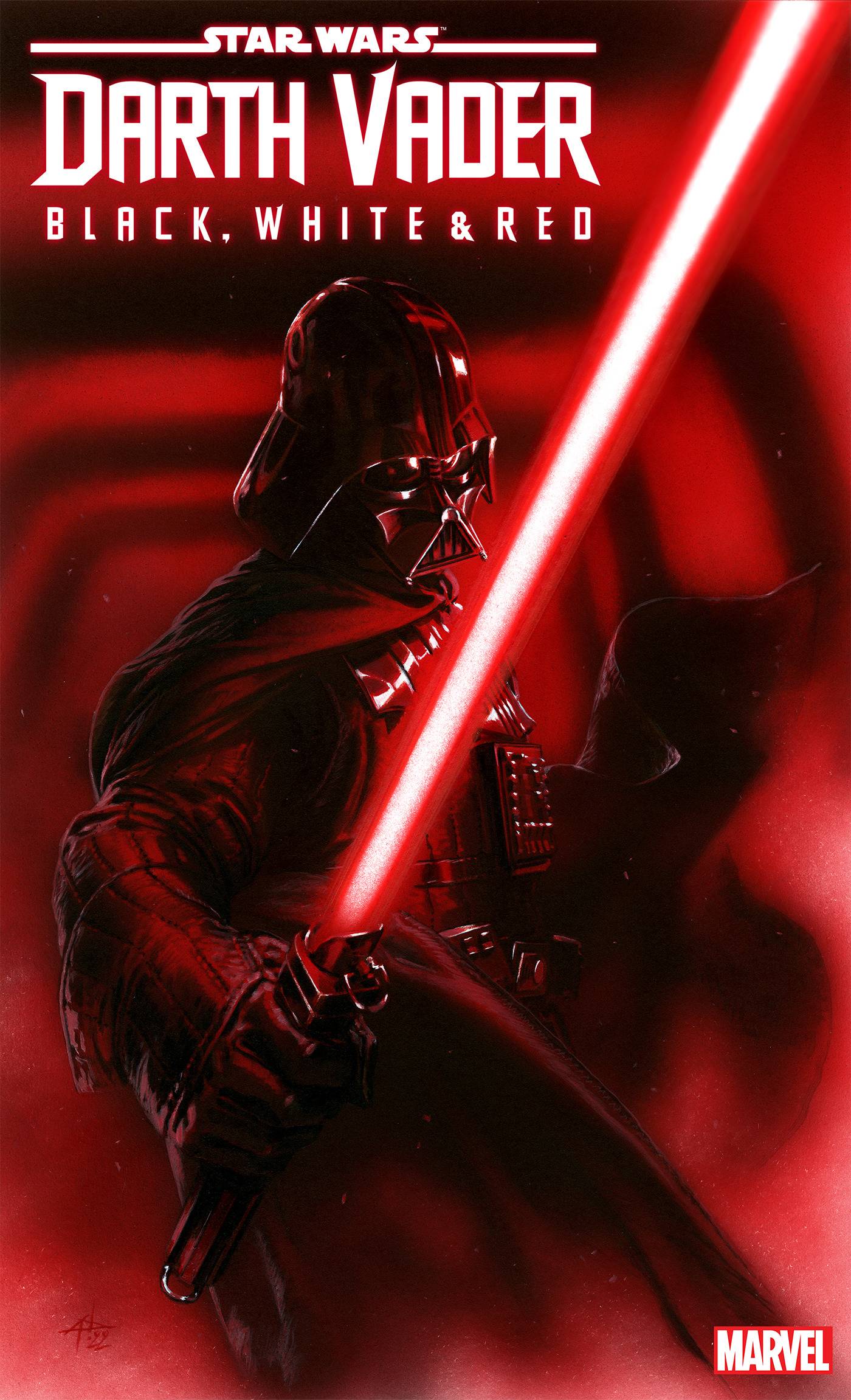 STAR WARS DARTH VADER BLACK WHITE AND RED #1 DELLOTTO VAR