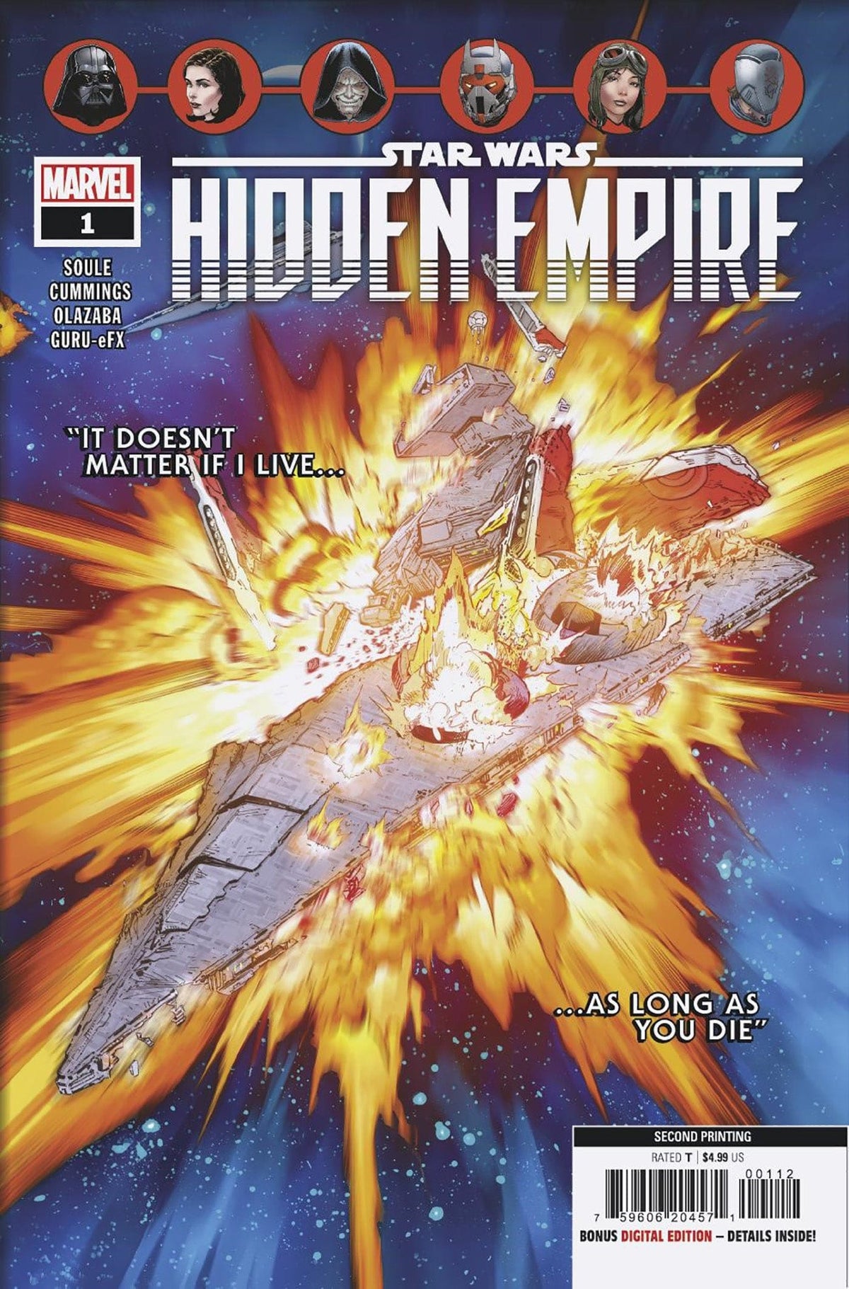 STAR WARS HIDDEN EMPIRE #1 (OF 5) 2ND PTG CUMMINGS VAR - Third Eye