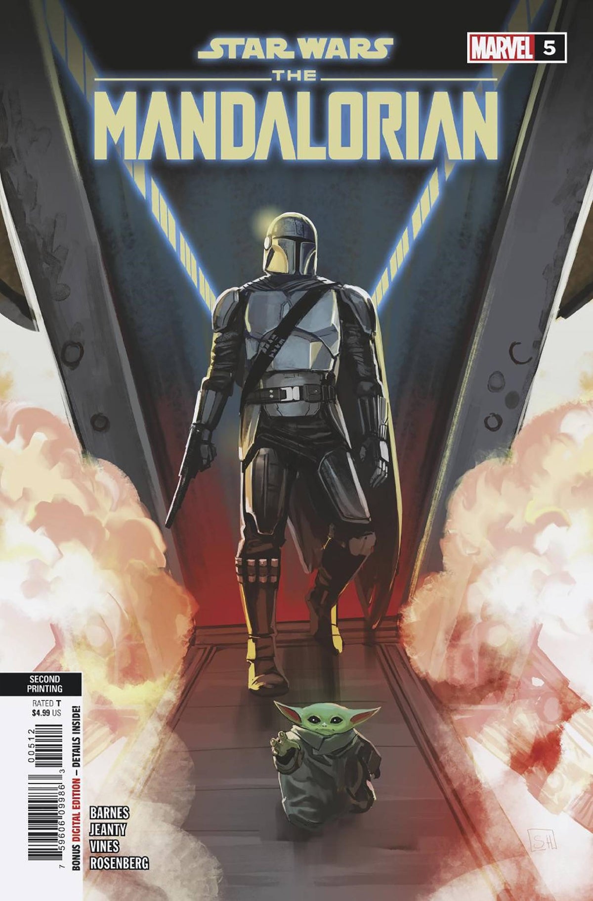 Marvel Comic Books STAR WARS MANDALORIAN #5 2ND PTG HANS VAR 75960609986300512 SEP228042