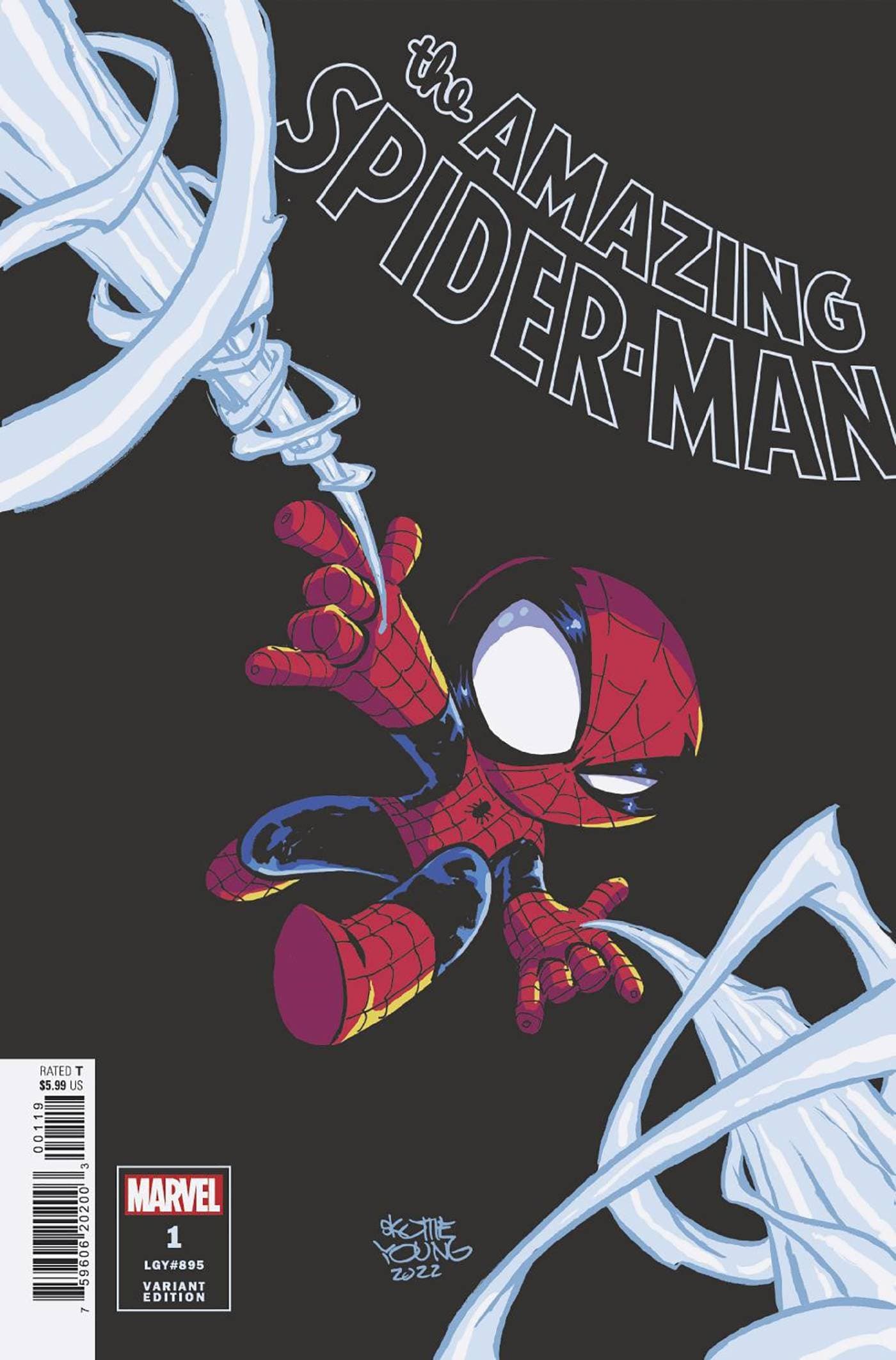 AMAZING SPIDER-MAN #1 YOUNG COVER SIGNED BY SKOTTIE YOUNG