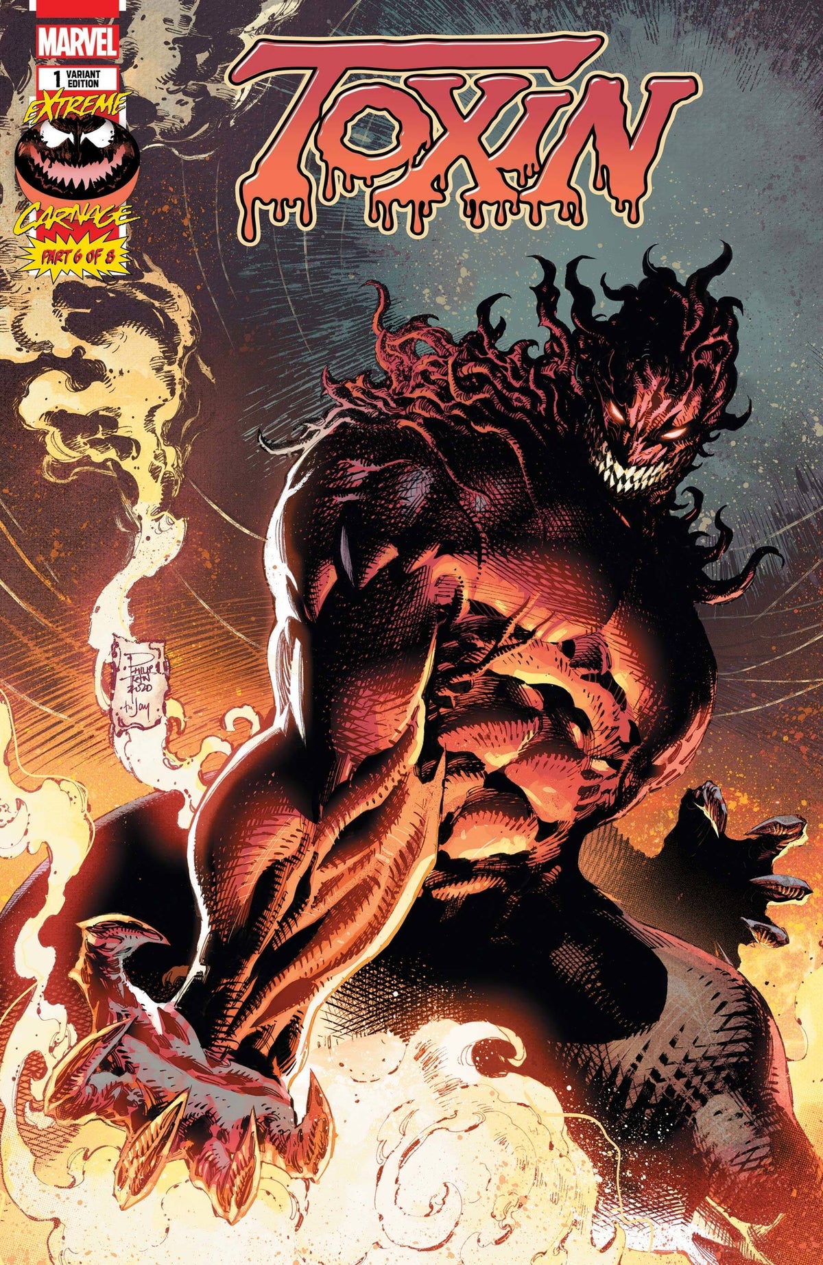 EXTREME CARNAGE TOXIN #1 1:10 TAN VAR - Third Eye