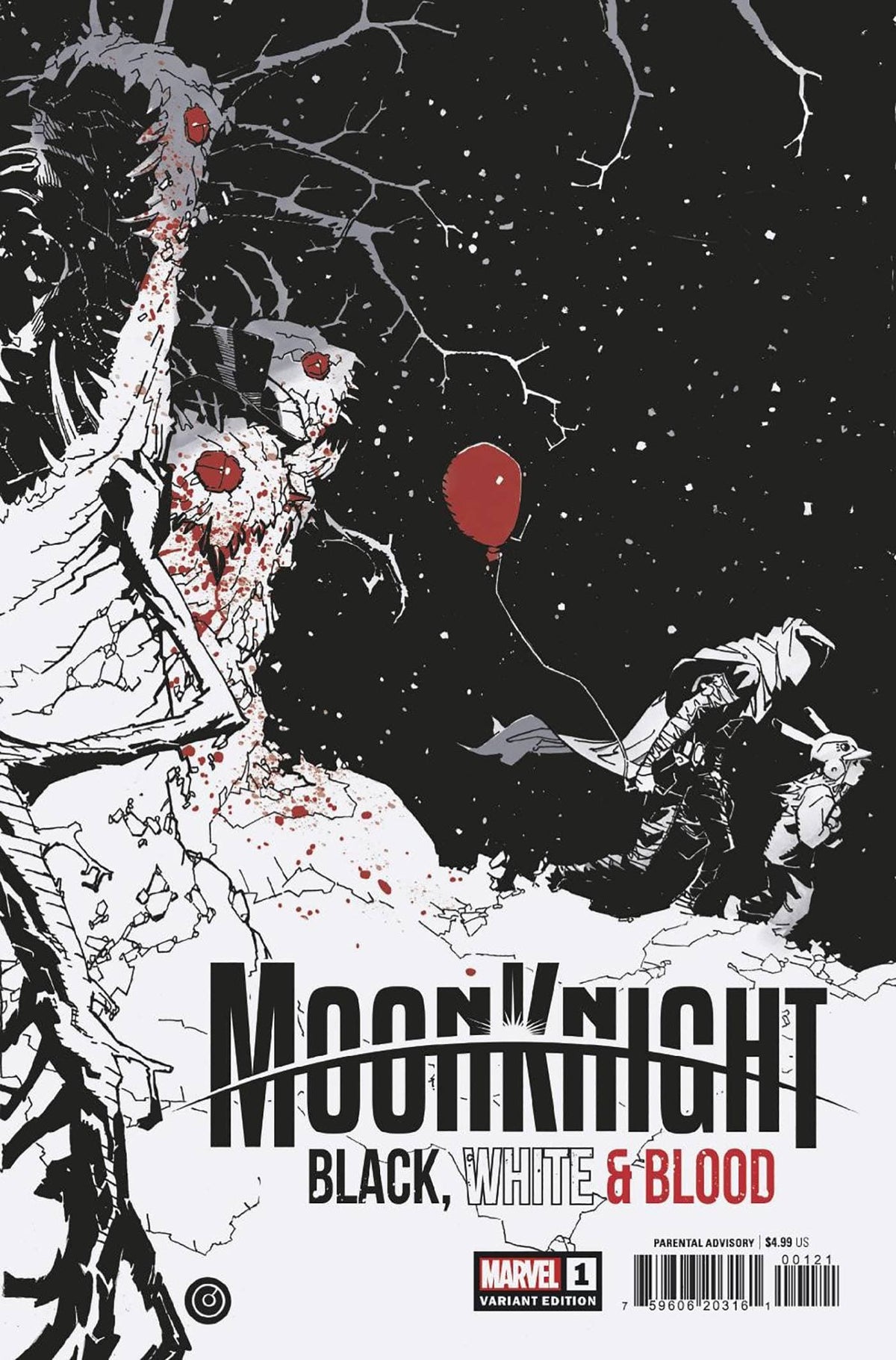 MOON KNIGHT BLACK WHITE BLOOD #1 (OF 4) BACHALO COVER - Third Eye