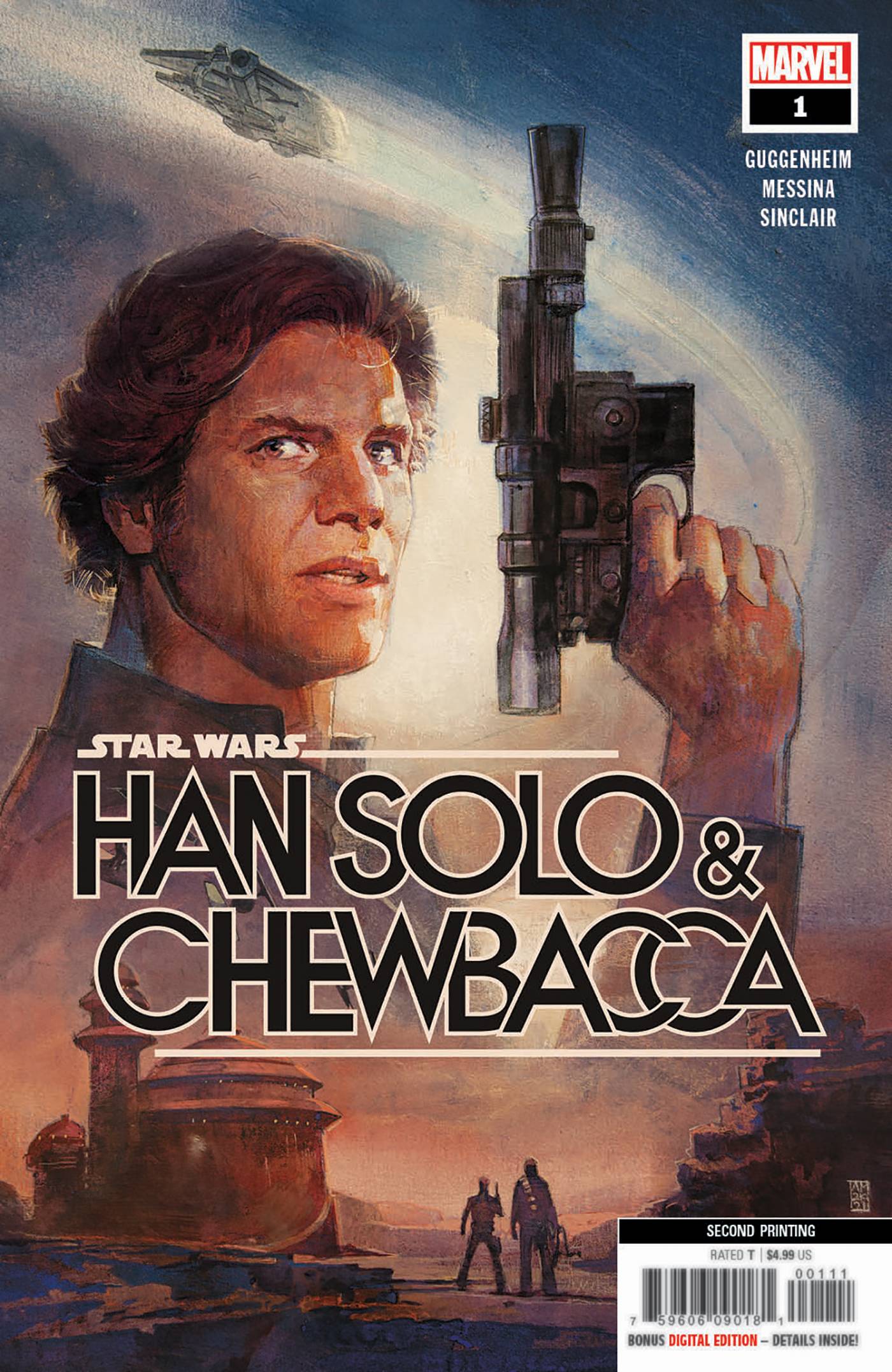 STAR WARS HAN SOLO CHEWBACCA #1 2ND PRINTING MALEEV COVER