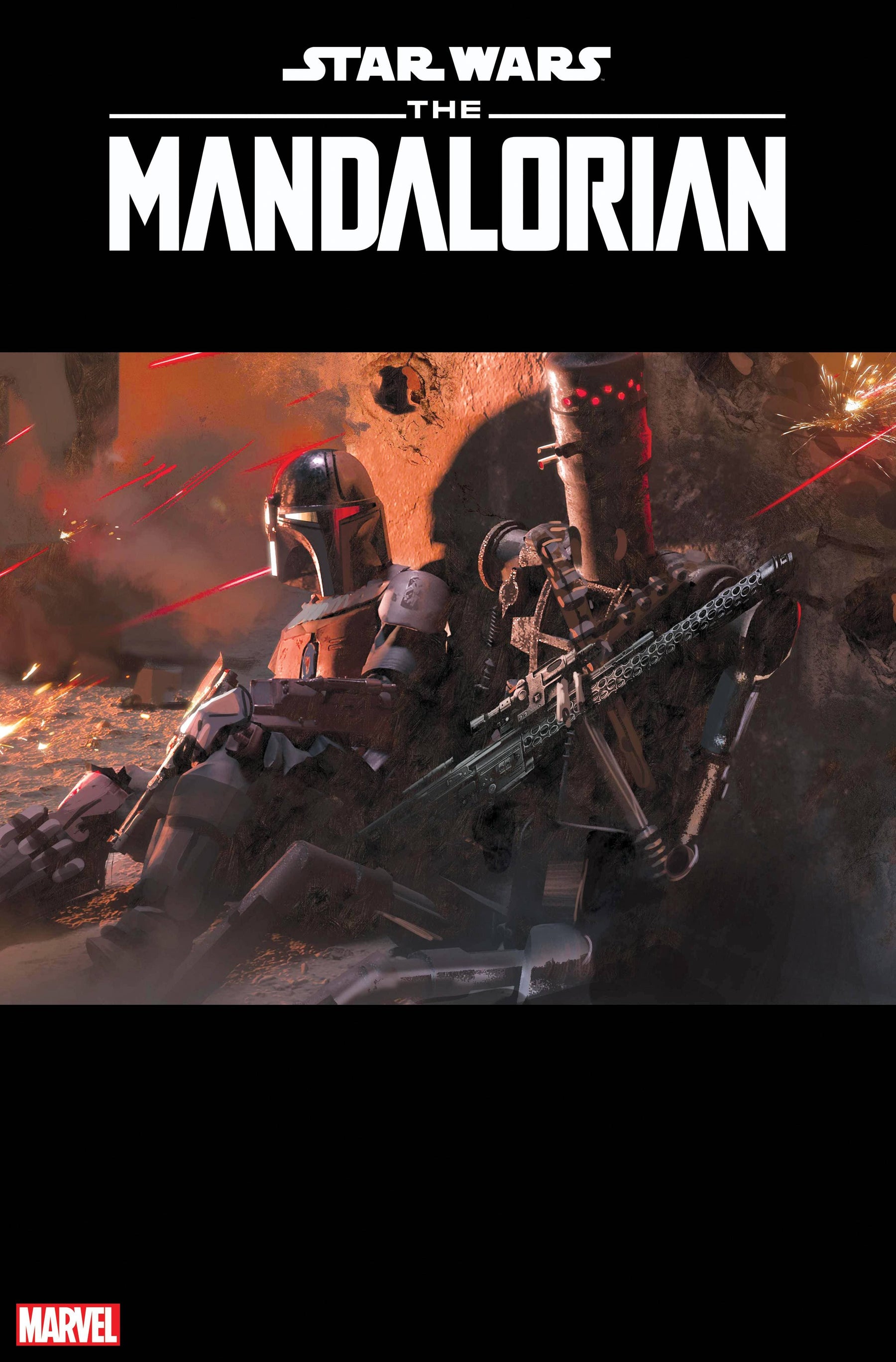 STAR WARS: THE MANDALORIAN #1 1:10 CONCEPT ART VARIANT SIGNED BY RODNEY BARNES