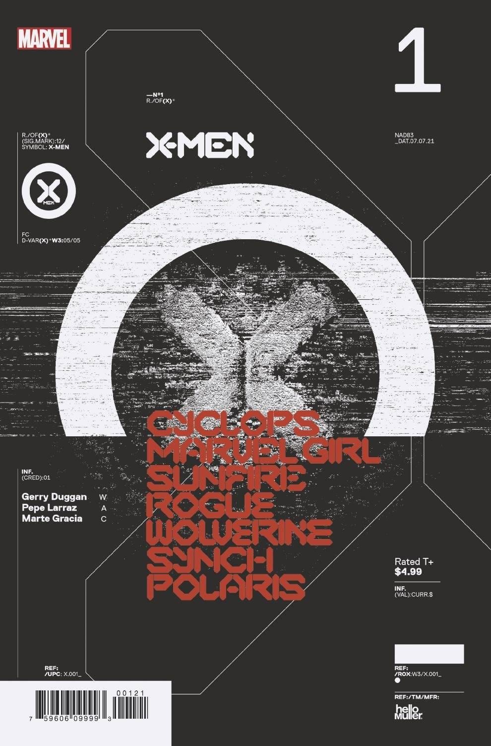 X-MEN #1 1:10 MULLER DESIGN VARIANT