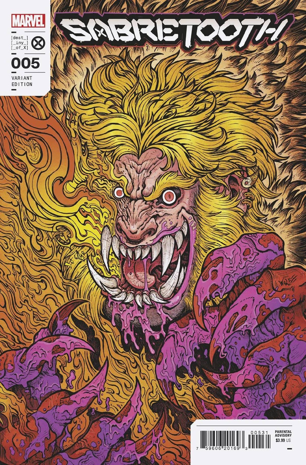 SABRETOOTH #5 (OF 5) WOLF VAR - Third Eye