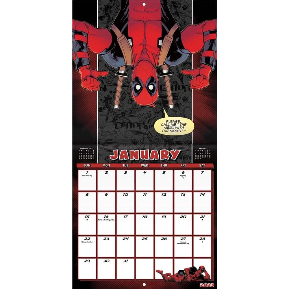 Marvel: Deadpool - 2023 16 Month Calendar - Third Eye
