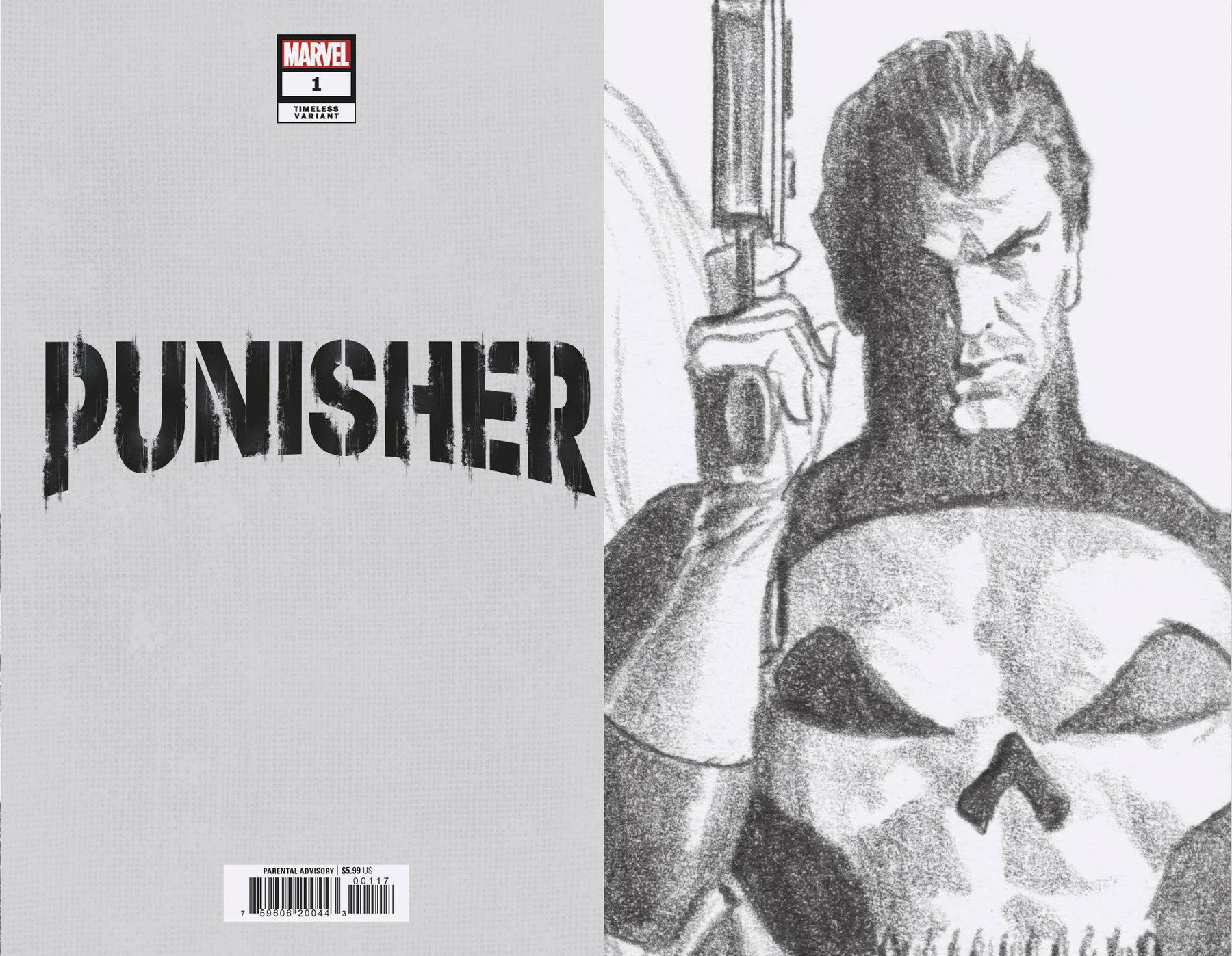 PUNISHER #1 ALEX ROSS TIMELESS SKETCH VIRGIN VAR