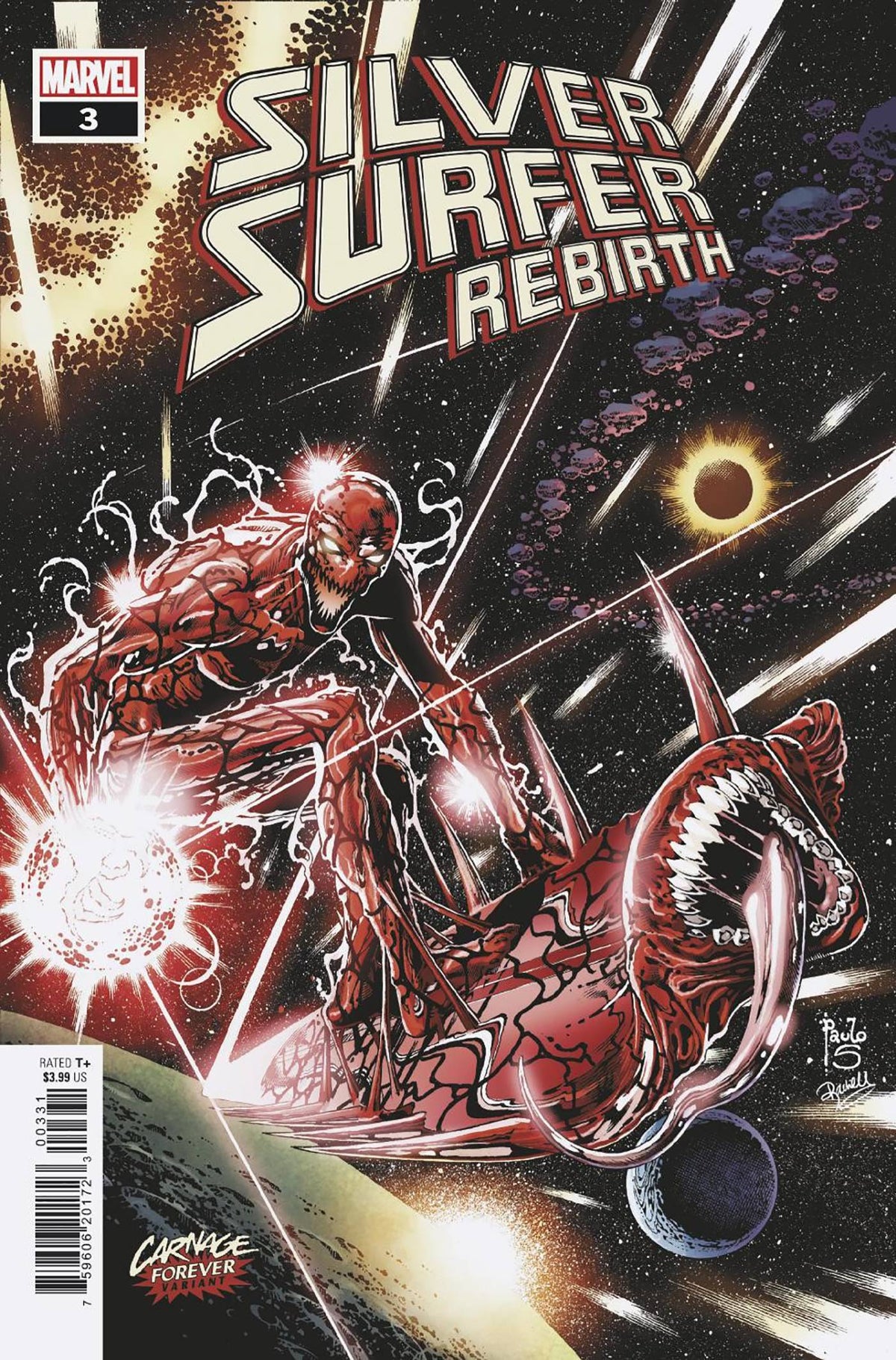 SILVER SURFER REBIRTH #3 (OF 5) SIQUERA CARNAGE FOREVER VAR - Third Eye