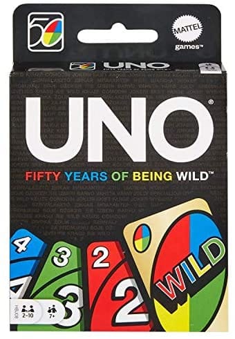 Mattel Board Games > Small Box Games Uno: 50th Anniversary Edition 887961989632