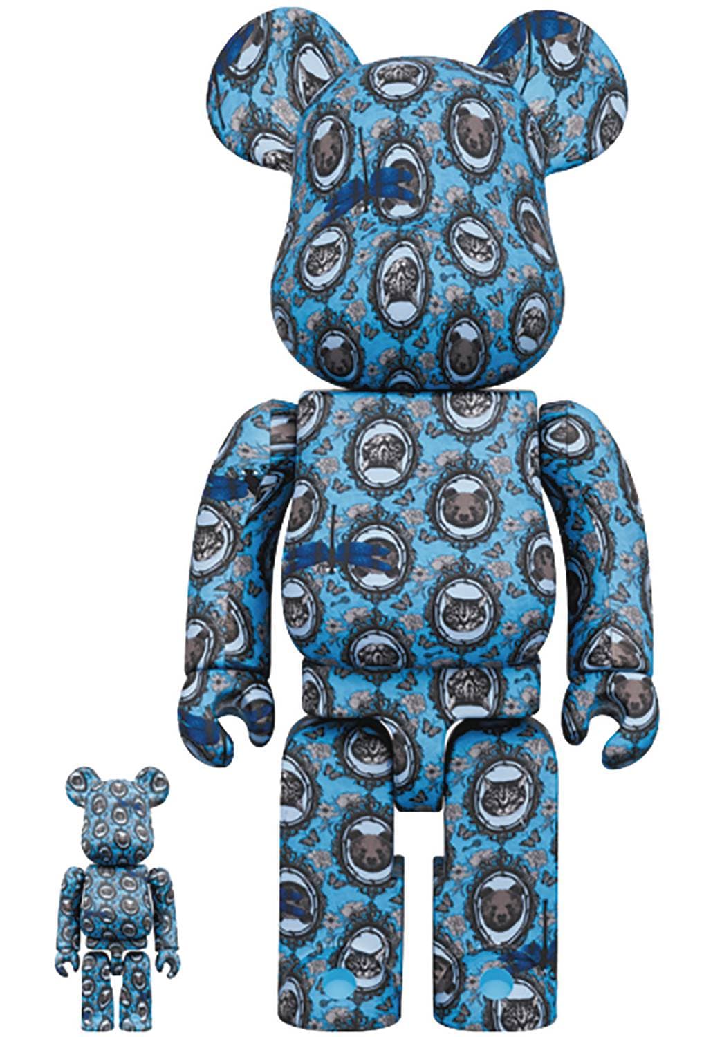 Medicom Toy Toys > Statues > Other Statues Medicom Toy: Bearbrick - Mirror 100% & 400% 2-Pack (Robe Japonica) 4530956601847 STL224319