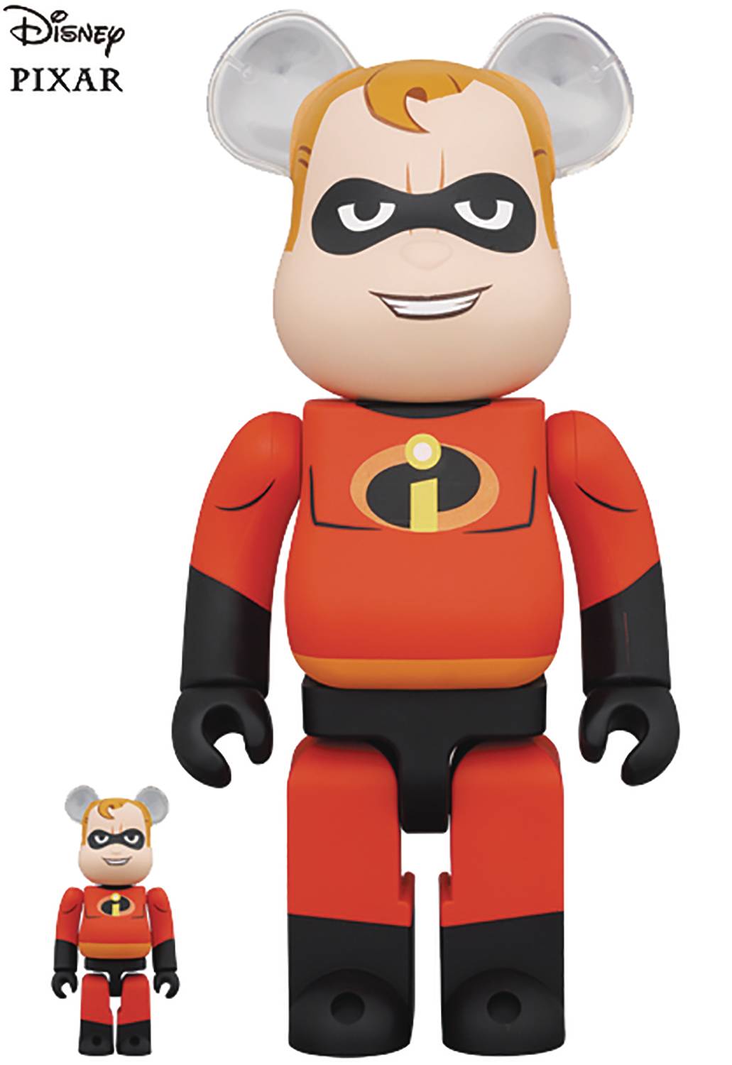 Medicom Toy: Bearbrick - Mr. Incredible 100% & 400% 2-Pack (Incredibles) - Third Eye