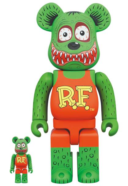 Medicom Toy Toys > Statues > Other Statues Medicom Toy: Bearbrick - Rat Fink 100% & 400% 2-Pack 4530956600574 STL218845