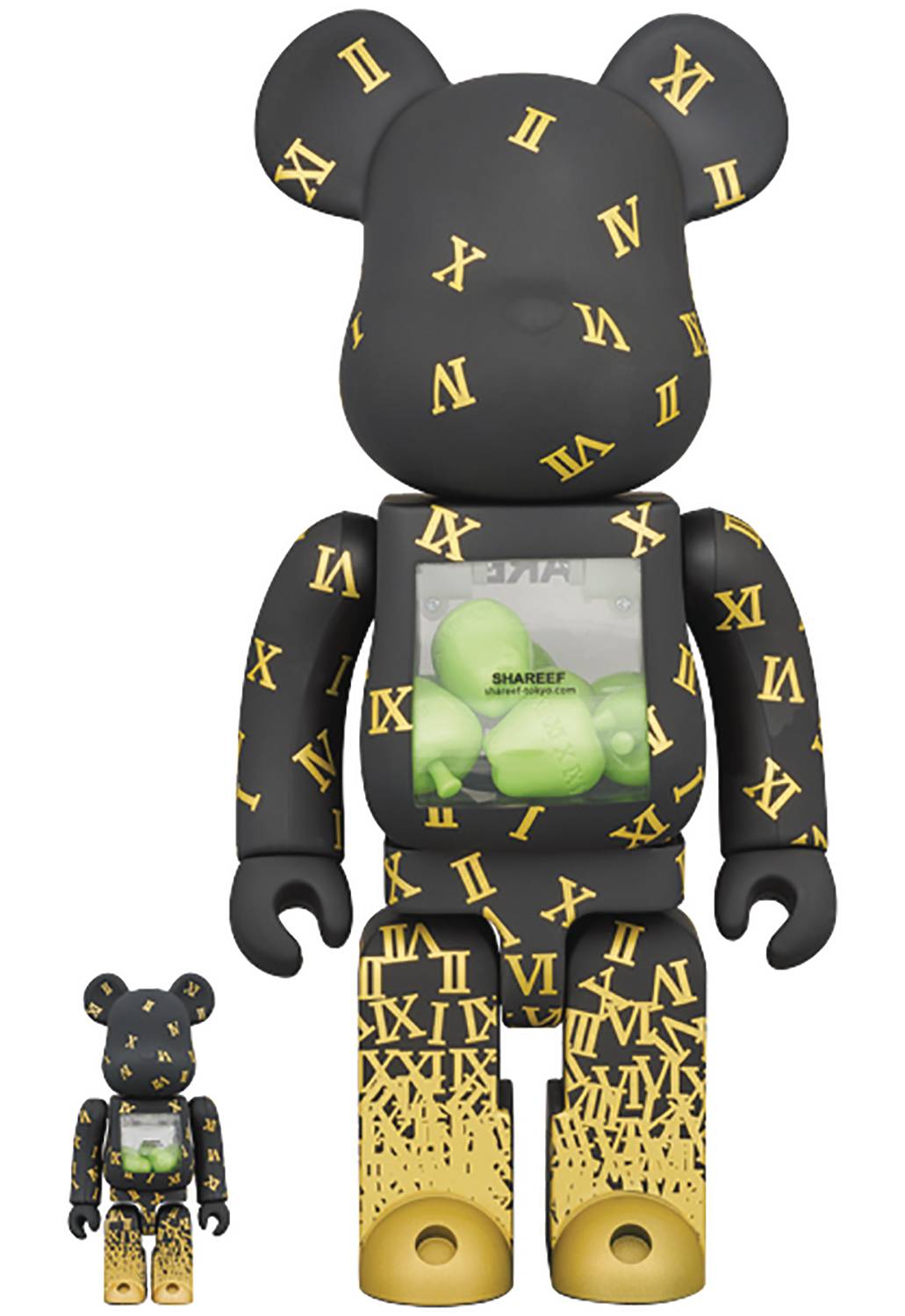 Medicom Toy Toys > Statues > Other Statues Medicom Toy: Bearbrick - Shareef 3 100% & 400% 2-Pack 4530956602844 STL228378