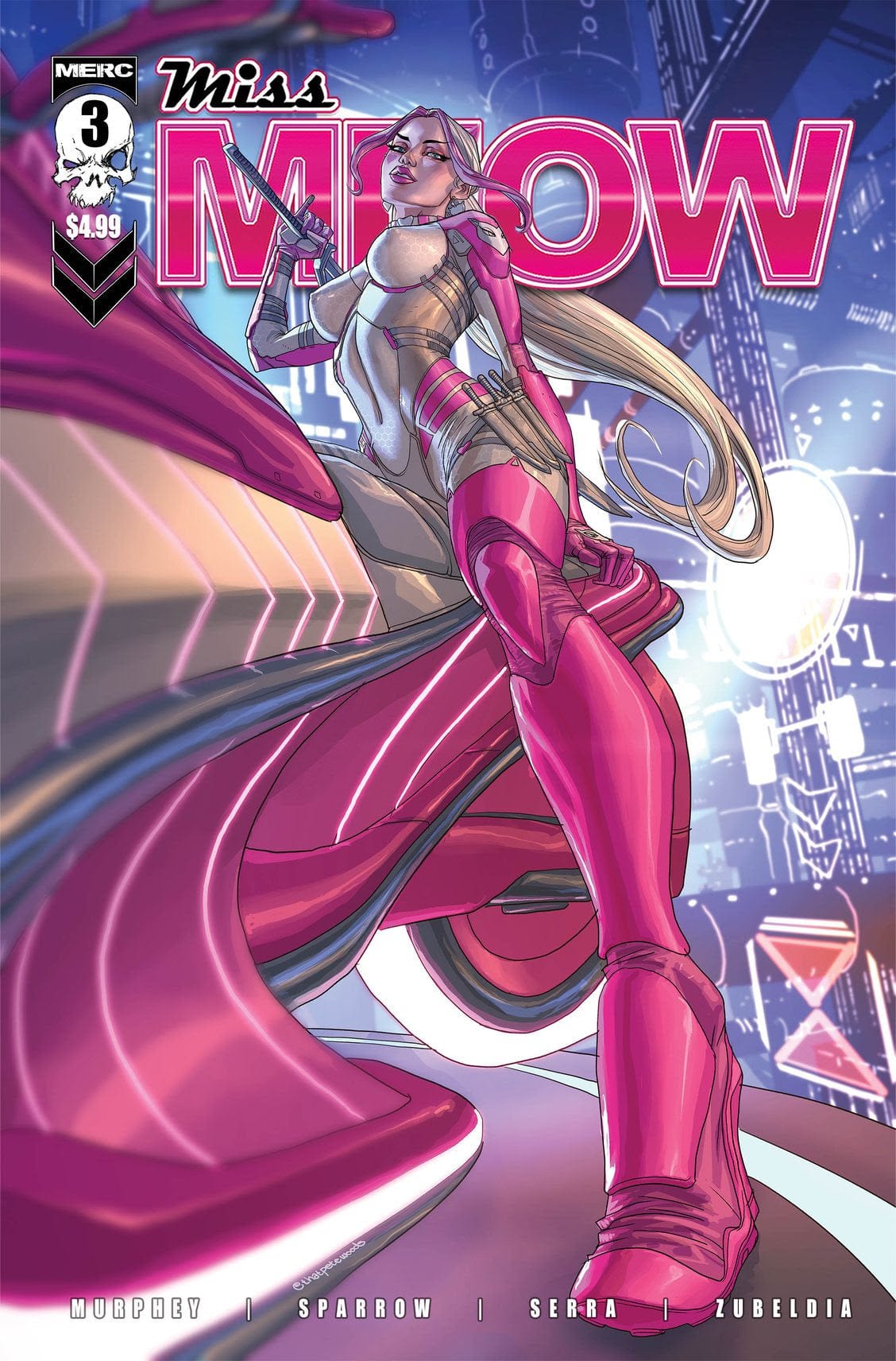 Merc Publishing Comic Books MISS MEOW #3 Second Printing 05149733084200312 0622MC866