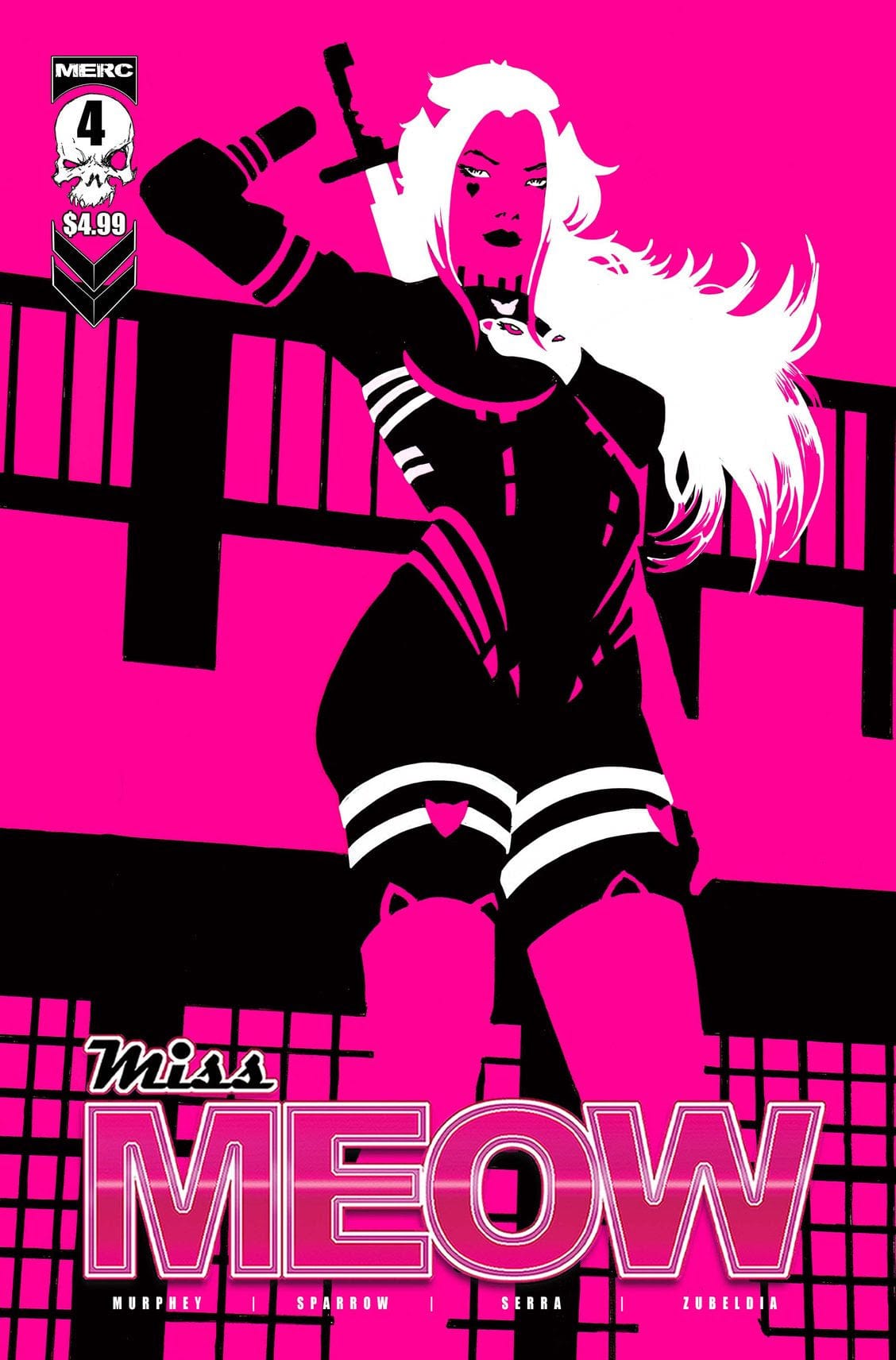 Merc Publishing Comic Books MISS MEOW #4 Second Printing 05149733084200412 0722MC892