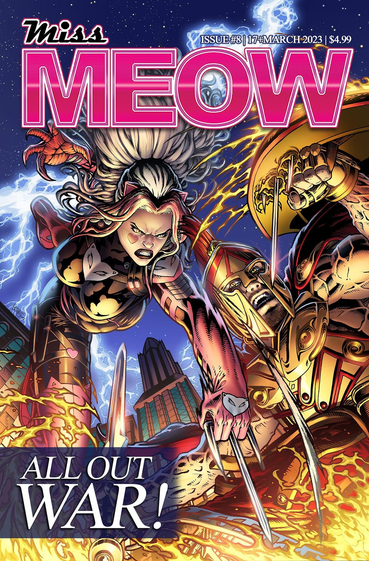 Merc Publishing Comic Books MISS MEOW #8 (OF 8) CVR A JEFFREY EDWARDS (MR) 05149733084200811 0123MC264