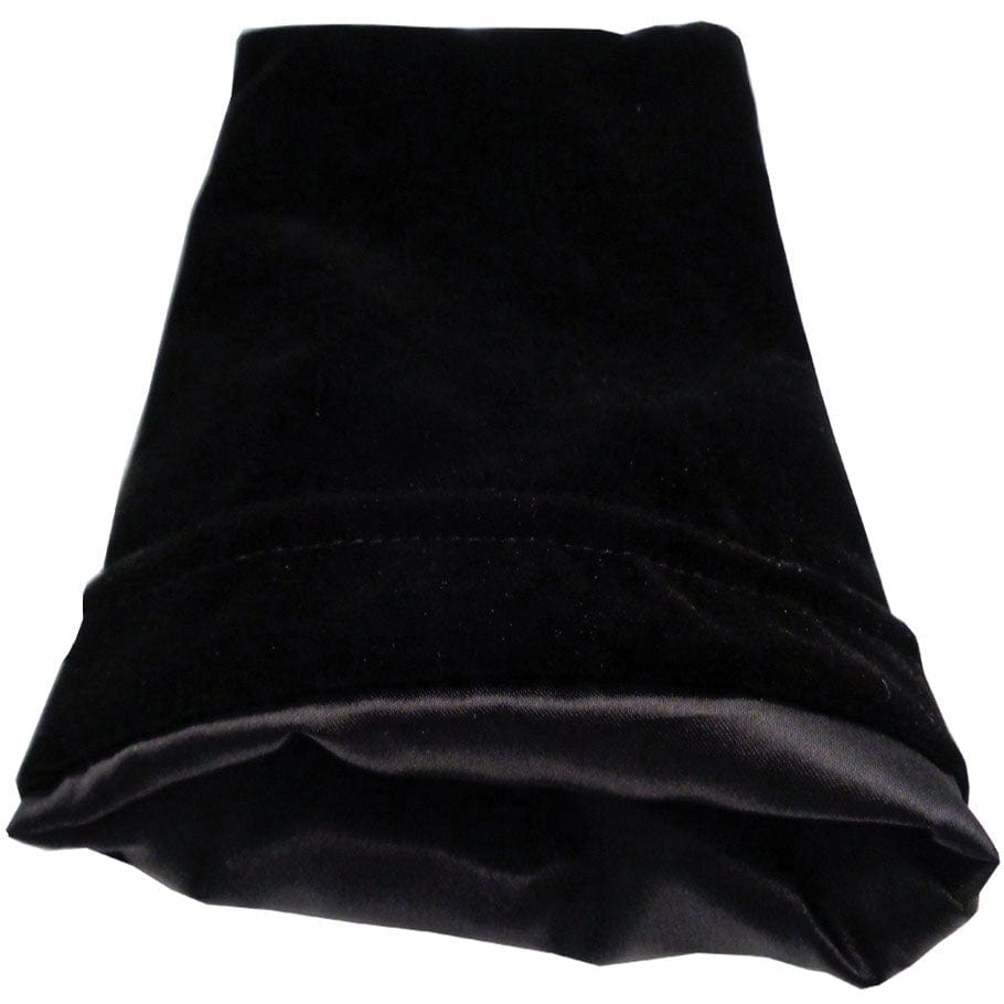 MDG: Large Black Velvet Dice Bag w/ Black Satin Lining - Third Eye