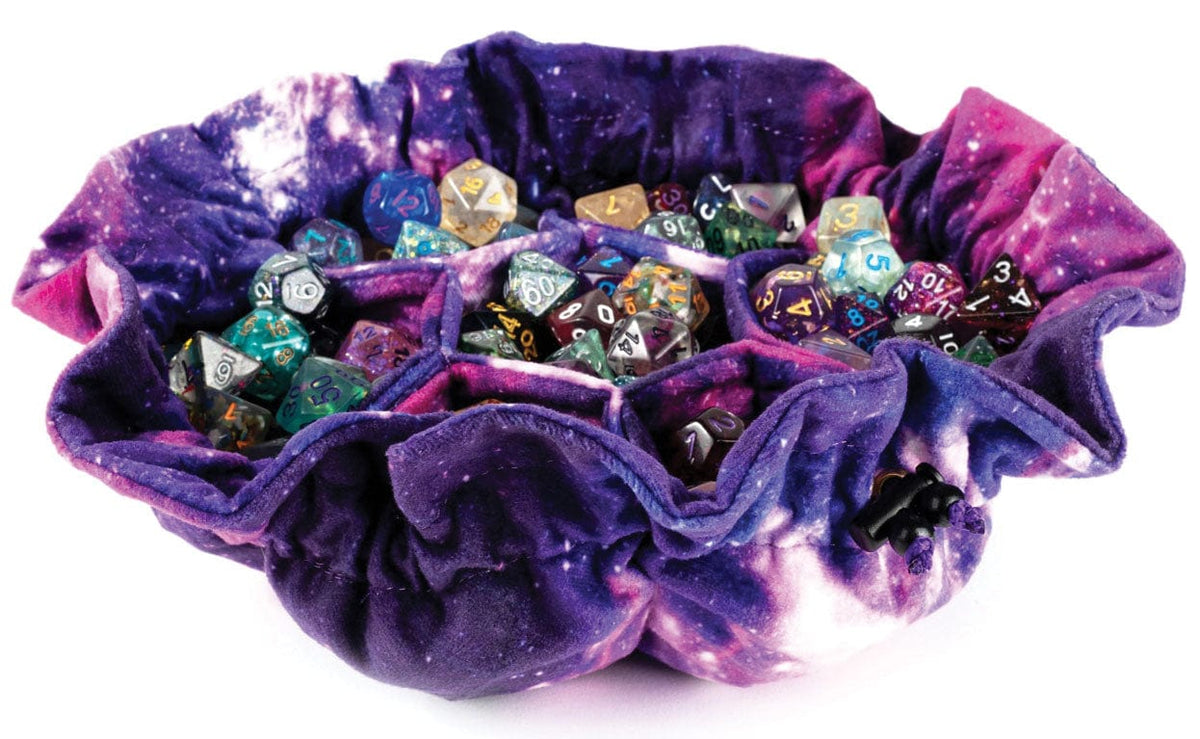 Metallic Dice Games Game Supplies > Dice Storage MDG: Velvet Dice Bag w/ Pockets - Nebula 687700231059 MET 9102