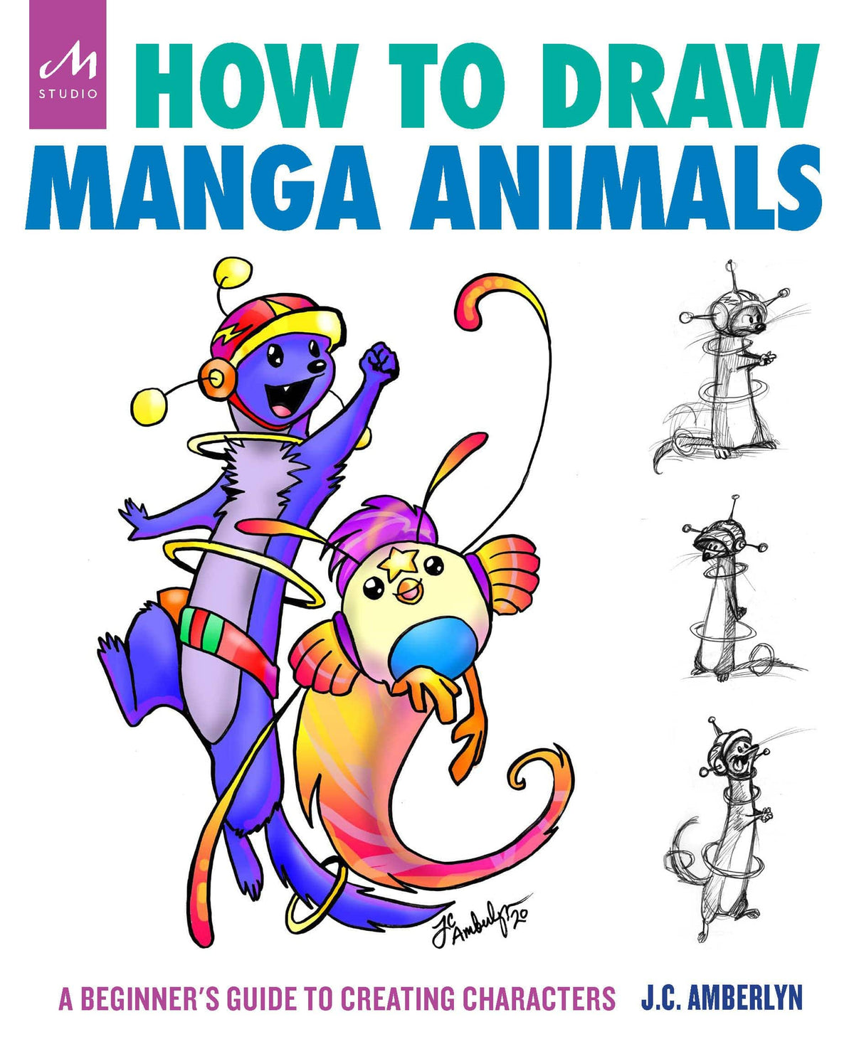 Monacelli Studio Books How to Draw Manga Animals: Beginner's Guide to Creating Characters 9781580935623
