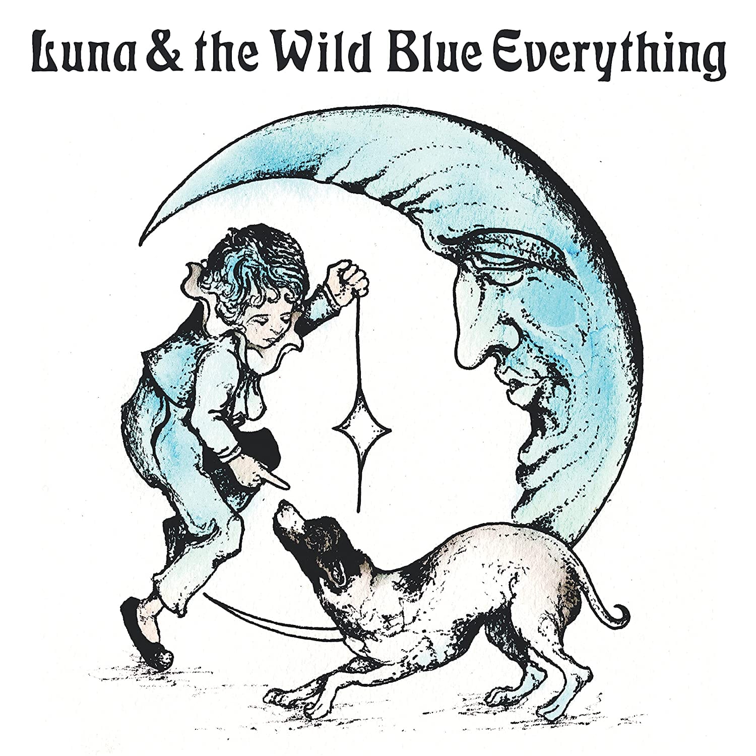 Kerekes, Mat - Luna & The Wild Blue Everything (White With Light Blue Triple Button) - Third Eye