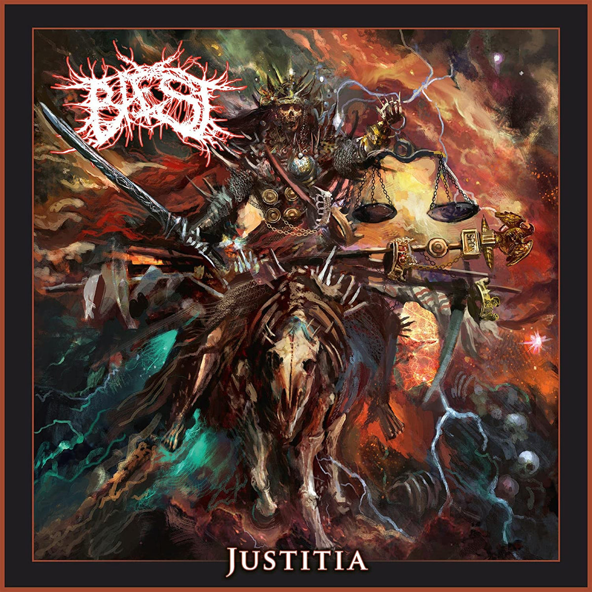 Baest - Justitia Ep (Transparent Orange-Black Marbled Vinyl + Cd) [Import] - Third Eye