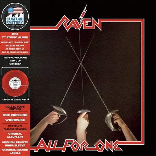 Raven - All For One, Red & Black Smoke - Third Eye