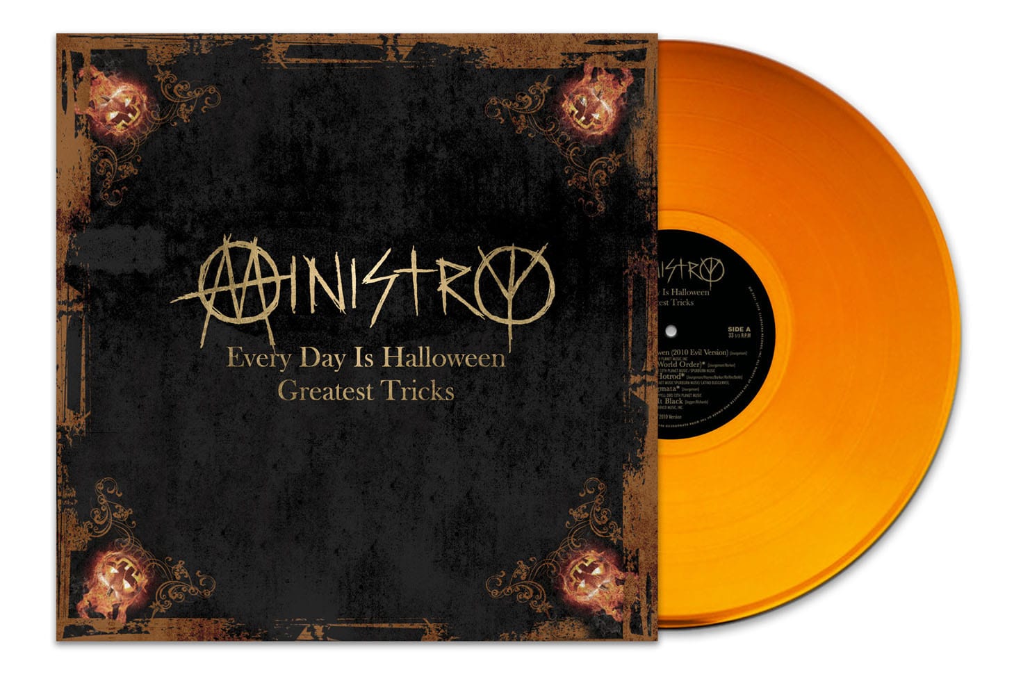 --- Music > Vinyl Records Ministry - Every Day Is Halloween, Greatest Tricks, Orange 889466307515 CLE3075.1