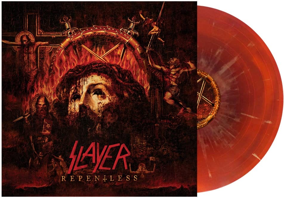 Slayer - Repentless, Oxblood & Orange Swirl W/  Mustard Splatter - Third Eye