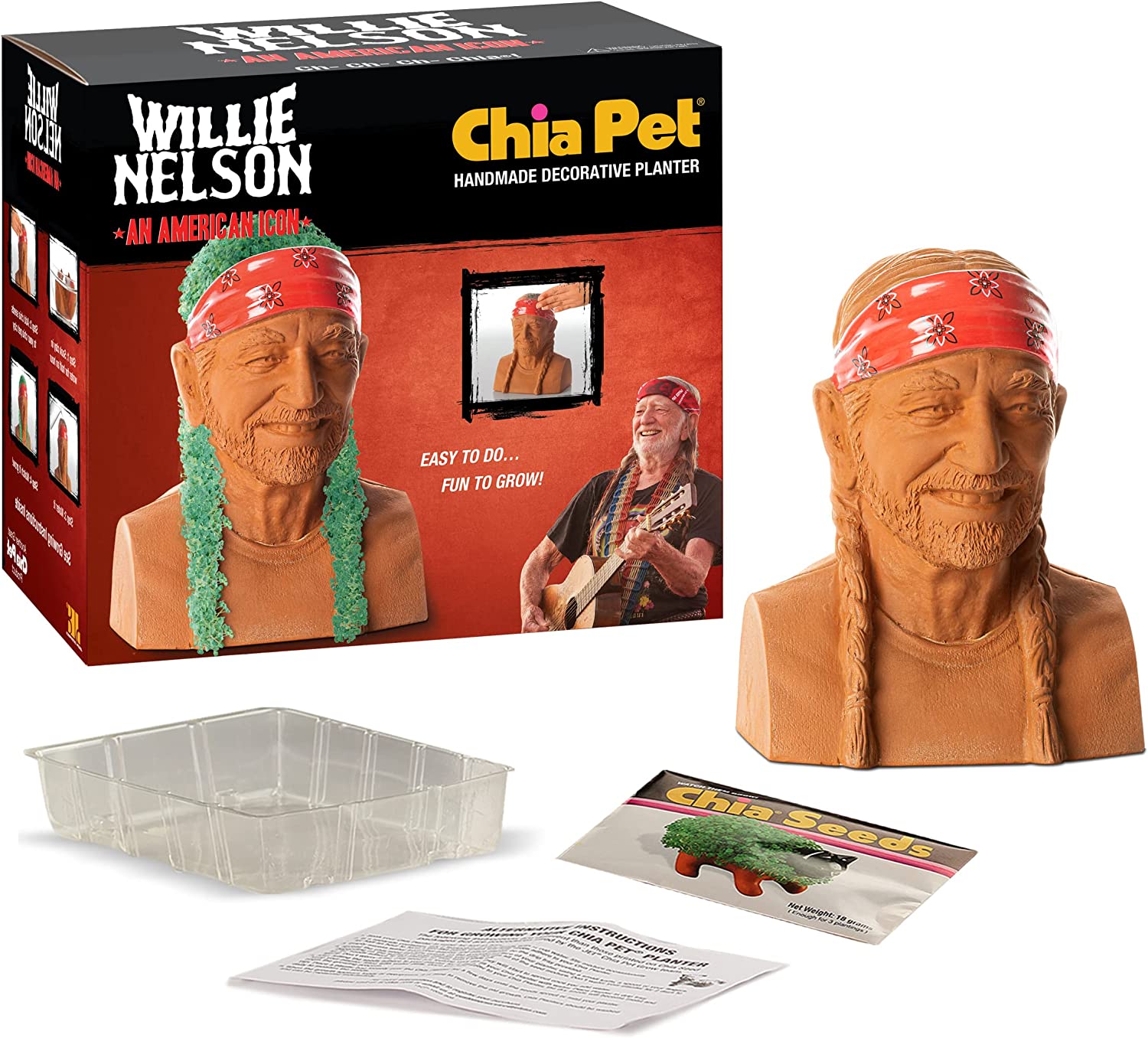 Joseph Enterprises Decor > Other Decor Chia Pet: Willie Nelson 021363009905 MAY218933