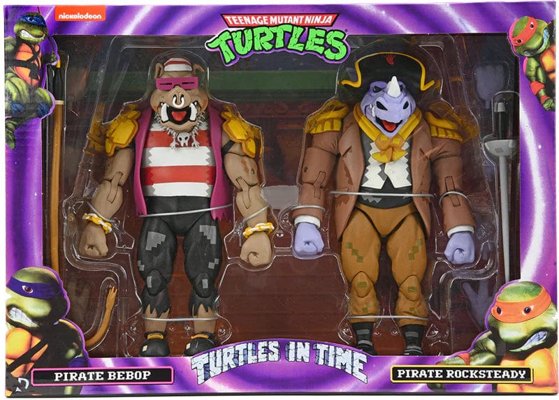 NECA: TMNT Turtles in Time - Pirate Bebop and Pirate Rocksteady - Third Eye