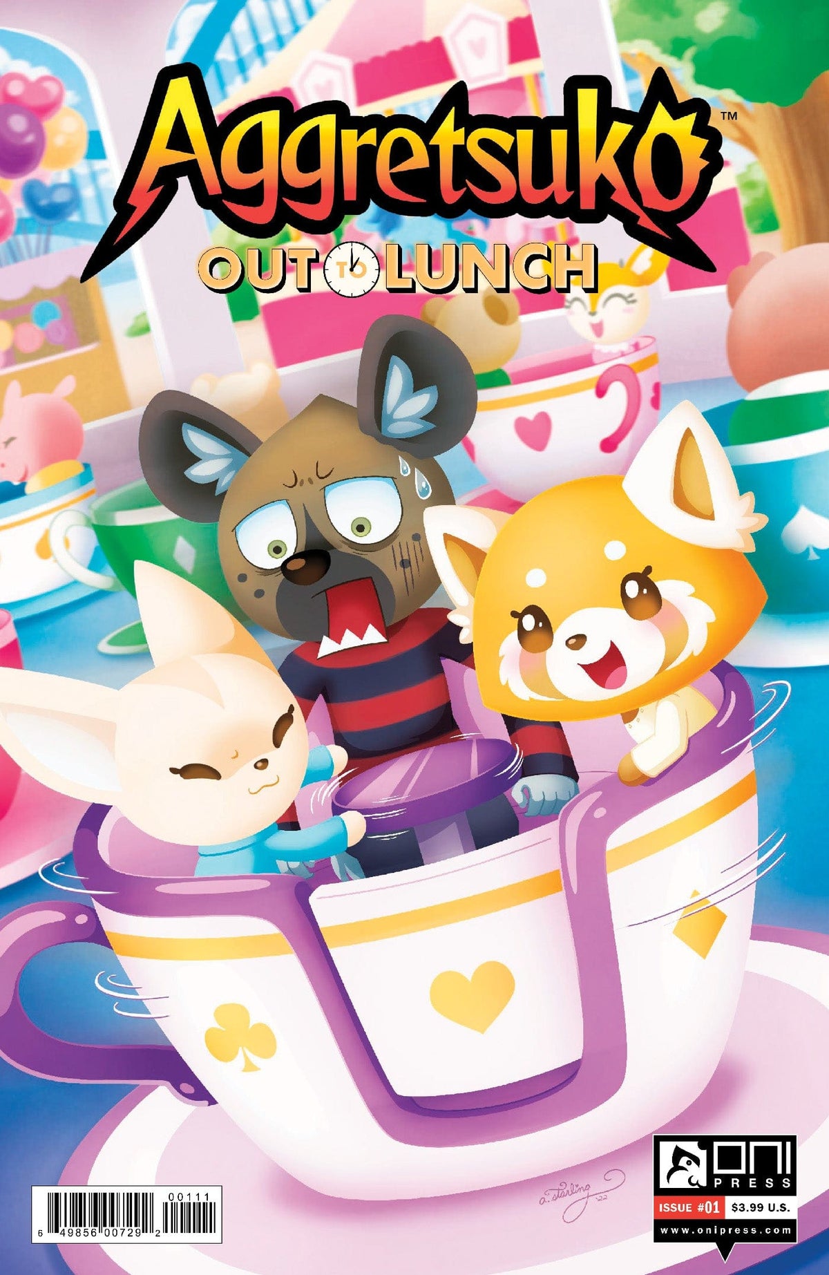 Oni Press Comic Books AGGRETSUKO OUT TO LUNCH #1 (OF 4) CVR A ABIGAIL STARLING 64985600729200111 0522ON200