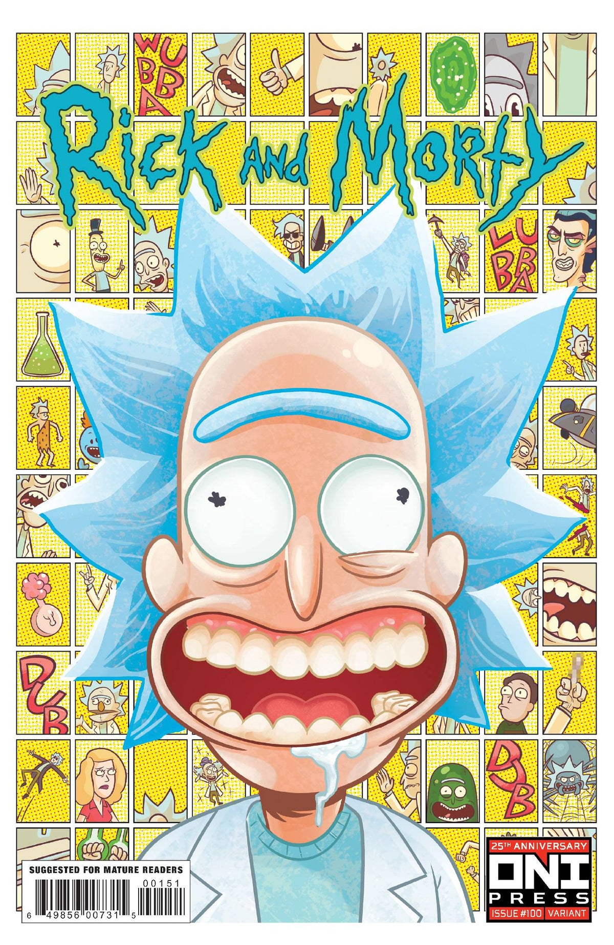 Oni Press Comic Books RICK AND MORTY #100 CVR E FRED STRESING VAR 64985600731500151 0822ON315