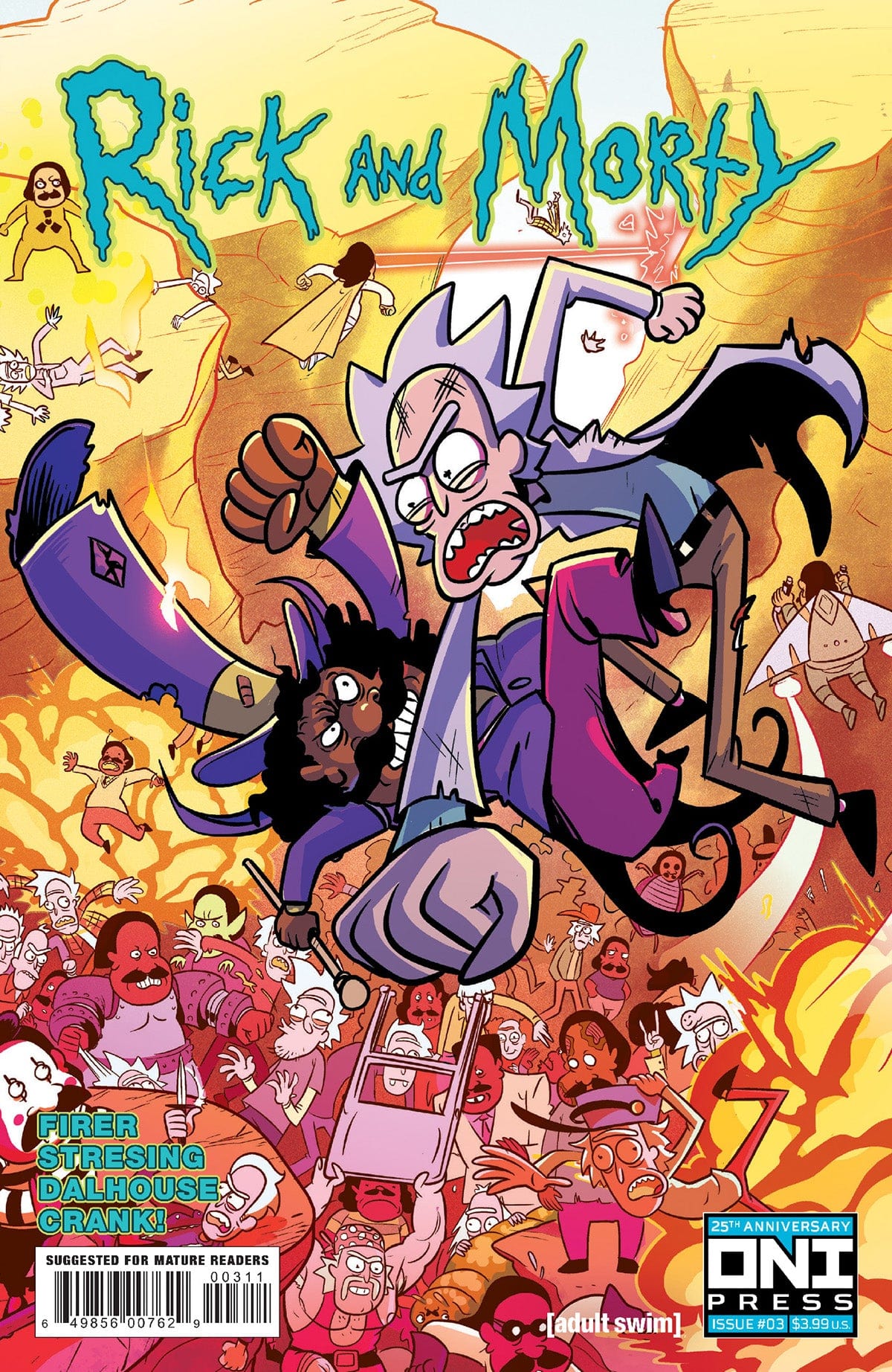 Oni Press Comic Books RICK AND MORTY #3 CVR A FRED STRESING (MR) 64985600762900111 0123ON270