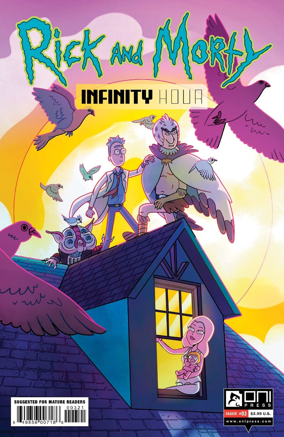 Oni Press Comic Books RICK AND MORTY INFINITY HOUR #3 (OF 4) CVR B  MARC ELLERBY 64985600718600321 0422ON204