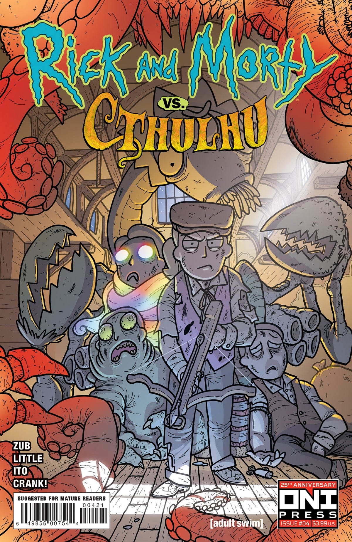 Oni Press Comic Books RICK AND MORTY VS CTHULHU #4 (OF 4) CVR B ZANDER CANNON VAR (MR) 64985600754400421 0123ON273