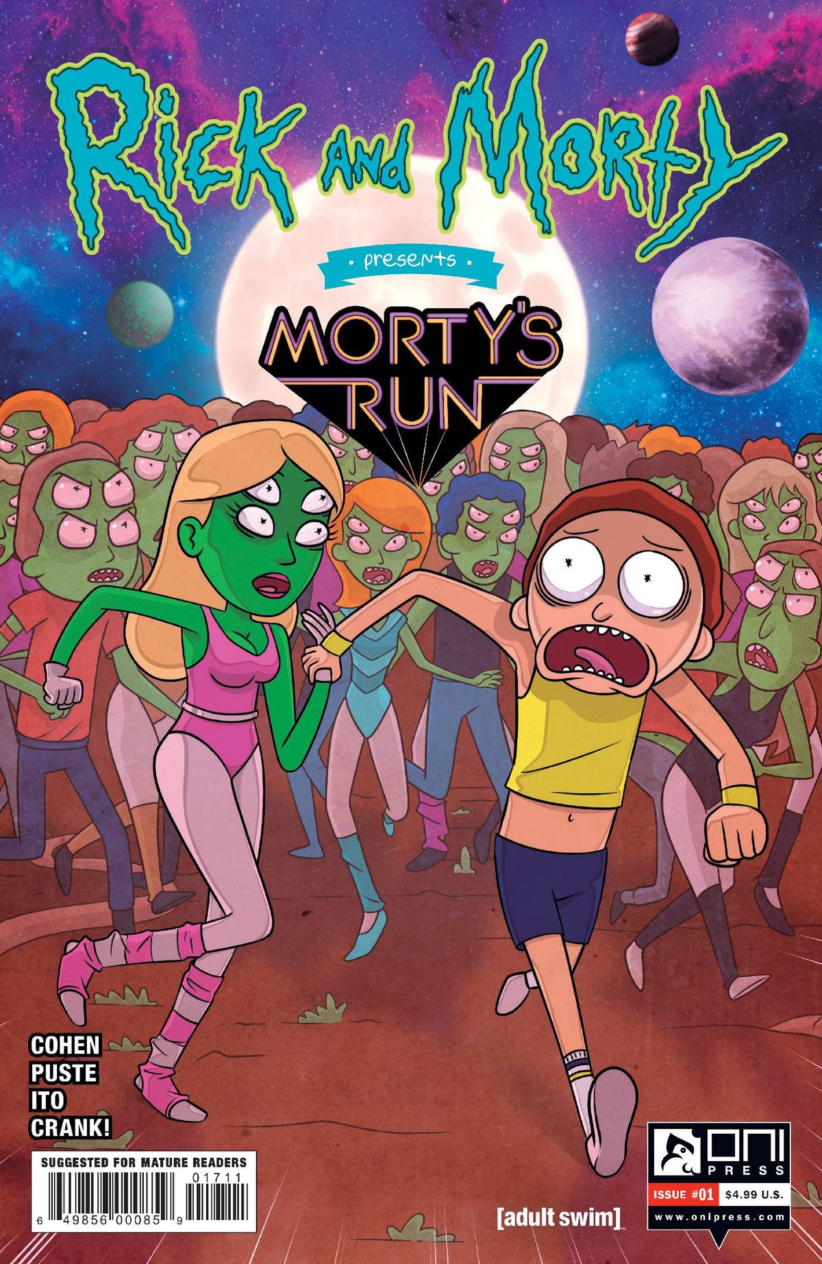Oni Press Inc. Comic Books RICK AND MORTY PRESENTS MORTYS RUN #1 CVR A PUSTE 64985600085901711 JAN221555