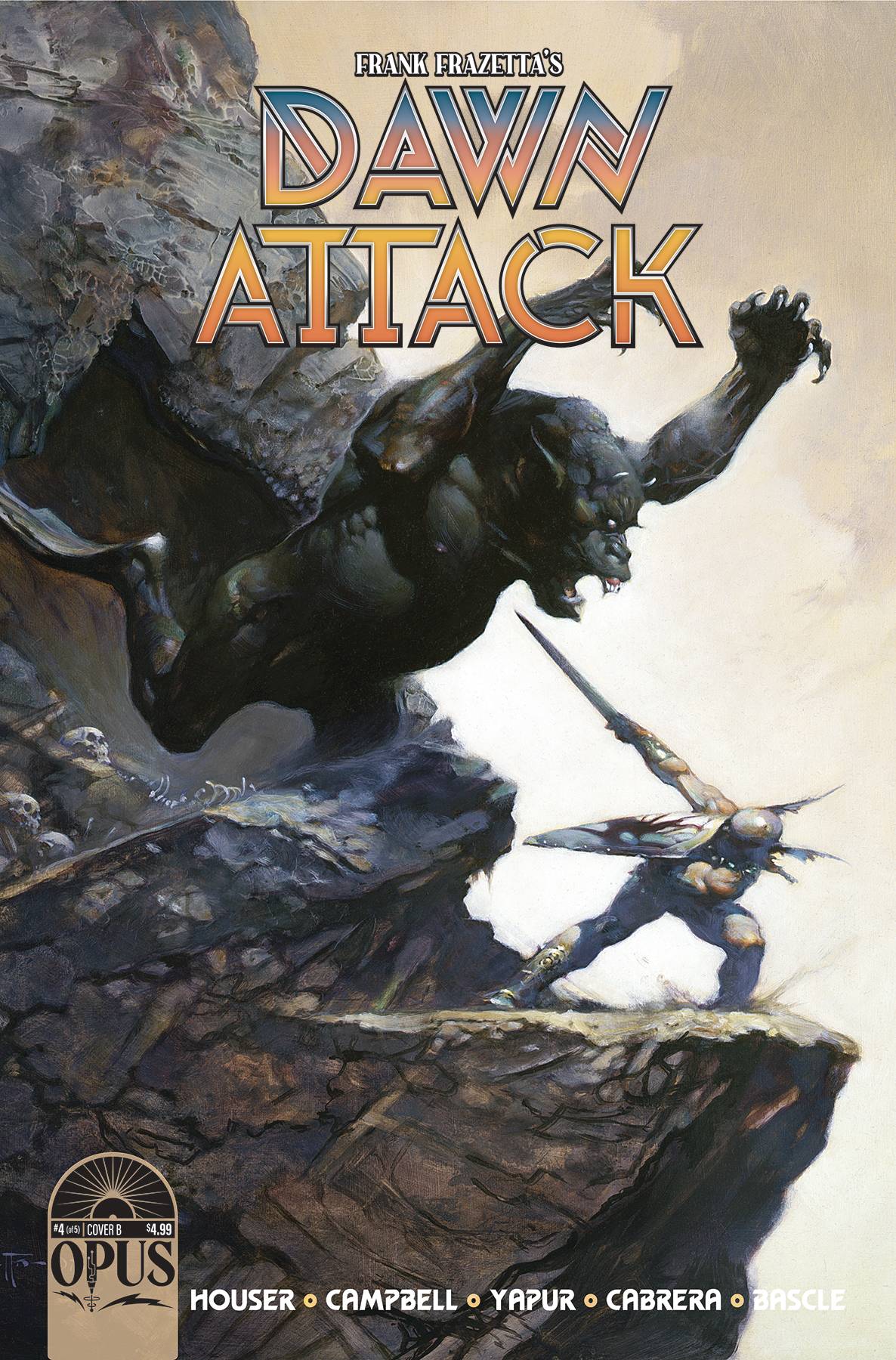 Opus Comics Comic Books FRANK FRAZETTAS DAWN ATTACK #4 (OF 5) CVR B FRAZETTA 08593010080800421 DEC221569