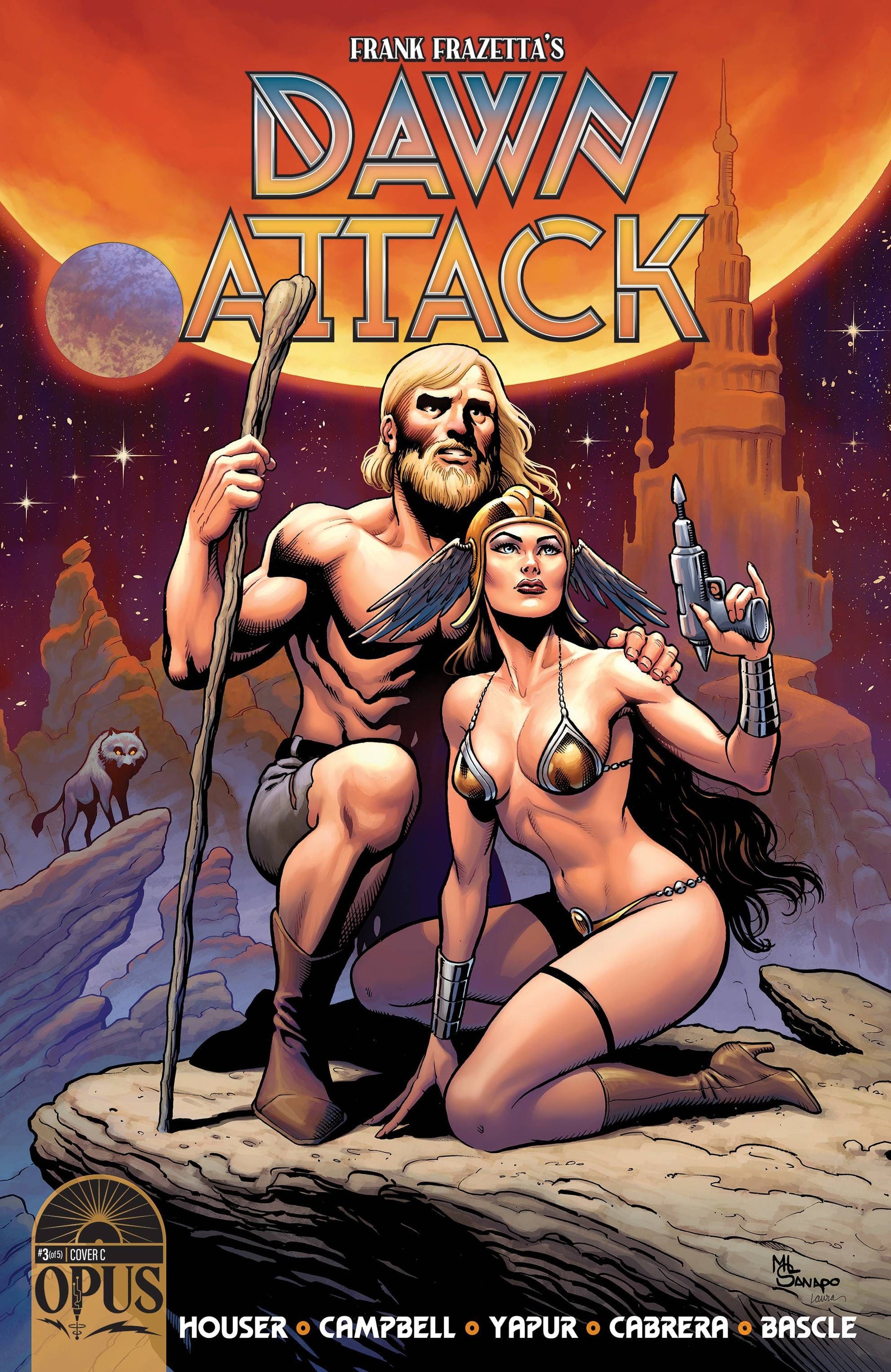 FRANK FRAZETTAS DAWN ATTACK #3 (OF 5) CVR C 1:5 INCV PALO