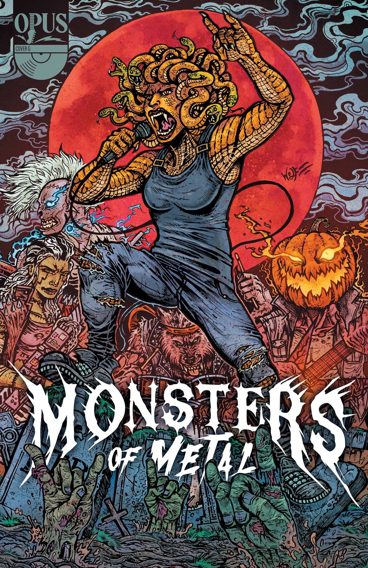 Opus Comics Comic Books > Incentives MONSTERS OF METAL ONE SHOT CVR G 1:10 INCV WOLF 08593010072300171 AUG221718