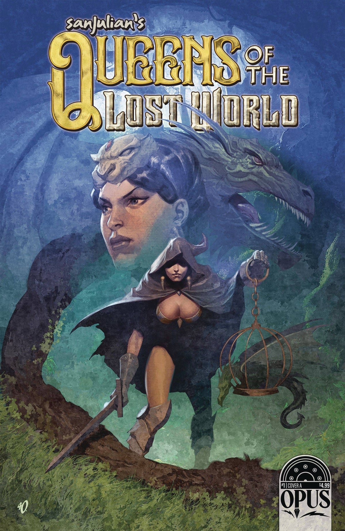 Opus Comics Comic Books SANJULIAN QUEEN LOST WORLD #1 CVR A OLIVETTI 08593010089100111 MAR231763
