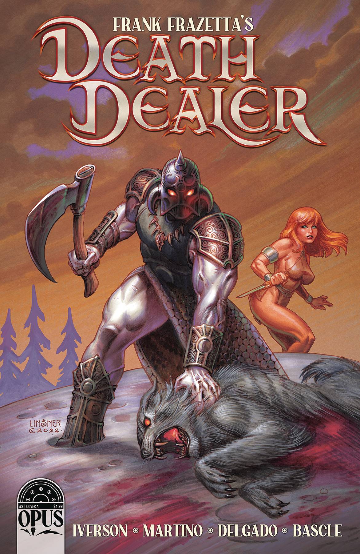 Opus Comics Comic Books FRANK FRAZETTA DEATH DEALER #2 CVR A LINSNER (MR) 08593010075400211 APR221694