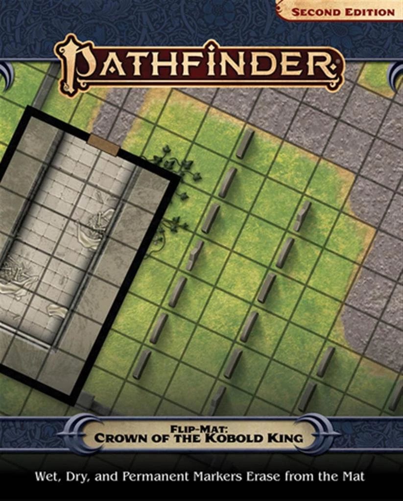 Paizo Publishing Tabletop Games > Role-Playing Games Pathfinder RPG 2E: Flip-Mat - Crown of the Kobold King 9781640784543 PZO 30123