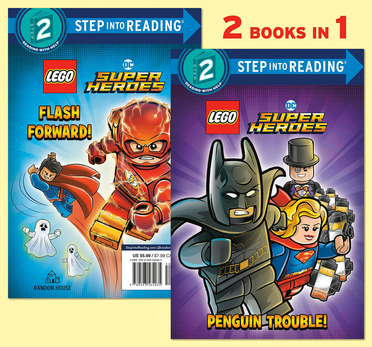 Penguin Random House Books > Kids Lego Batman: Penguin Trouble!/Flash Forward! (Level 2) 9780593564035