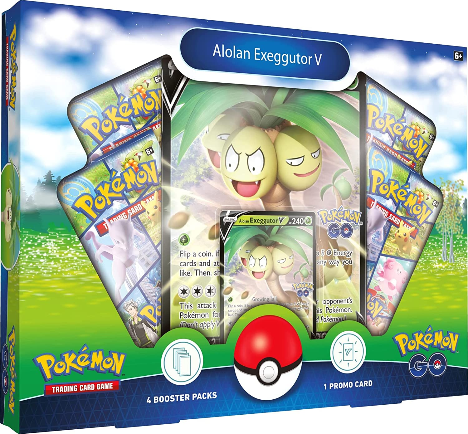 Pokemon Company Trading Card Games > Pokemon Pokemon TCG: Pokemon Go - Alolan Exeggutor V Collection Box 820650850547 PUI 29085054